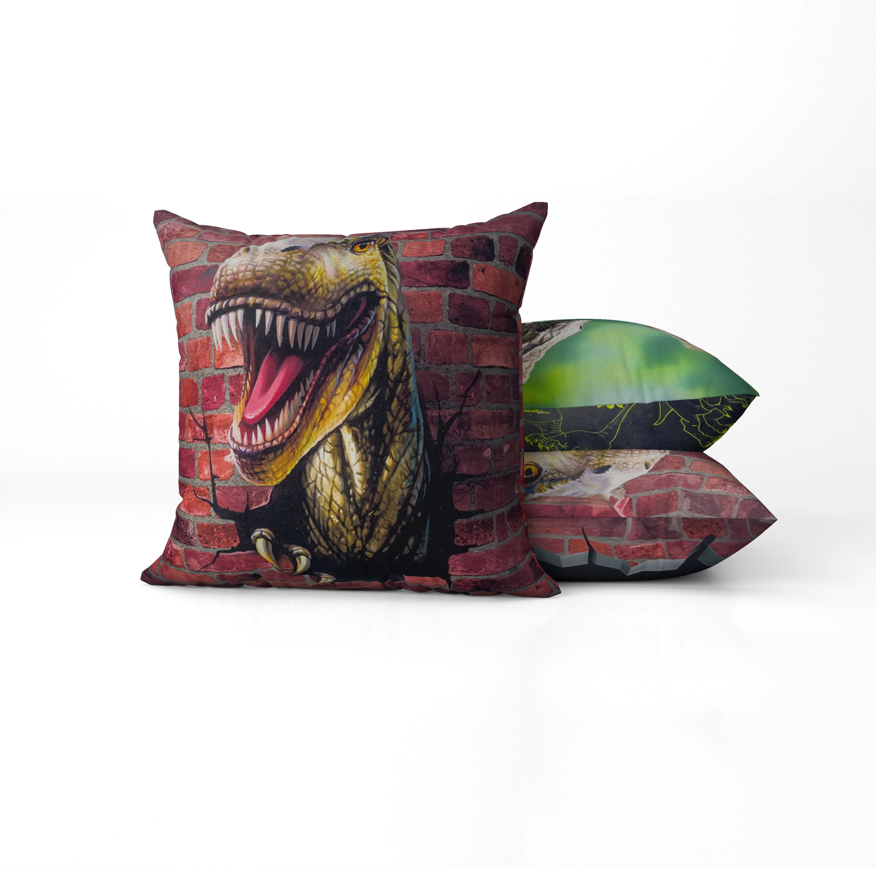 Dinosaurier Dekokissen T-REX Tyrannosaurus Rex Wendekissen - Image 6