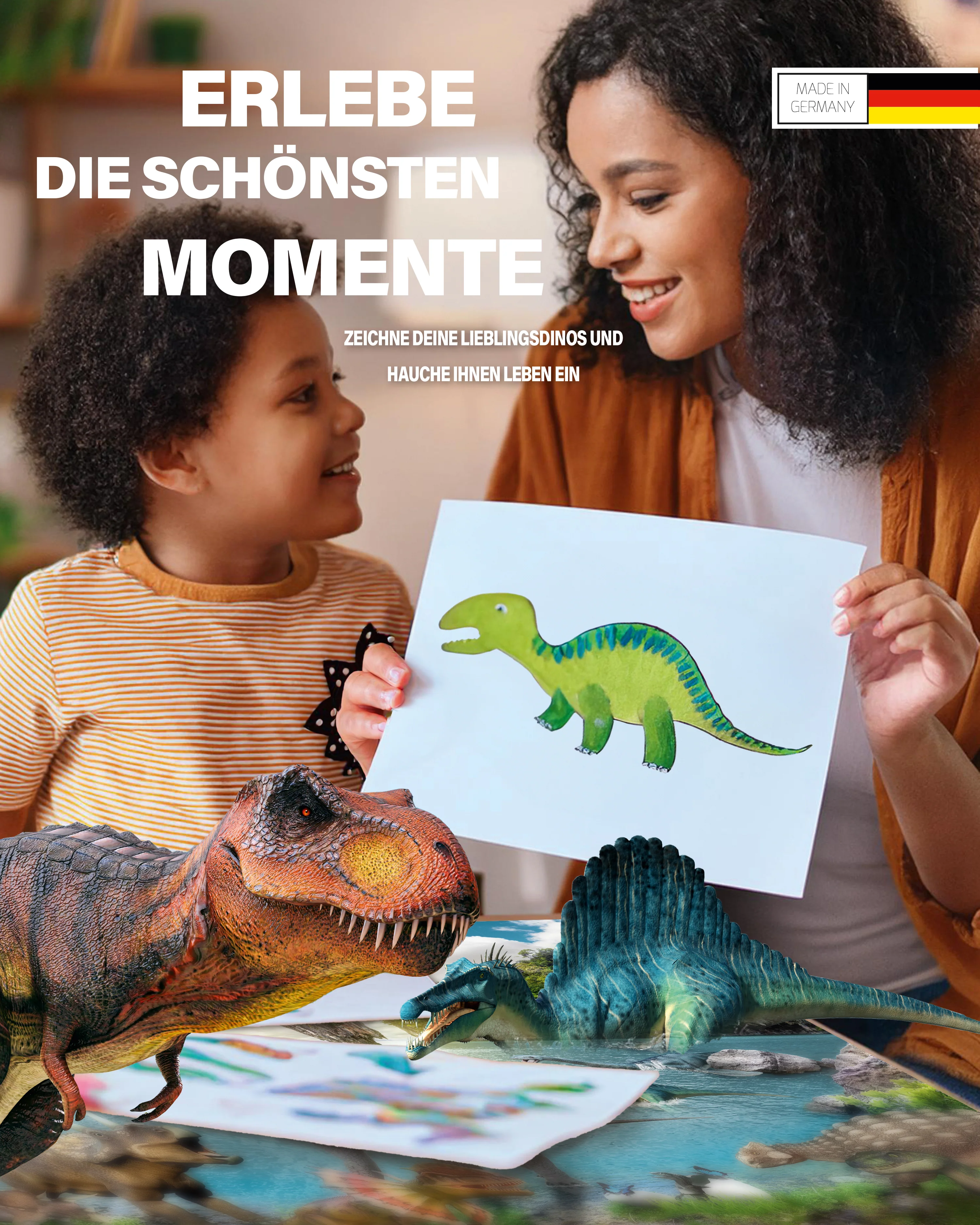 Dinosaurier Schreibtischunterlage für Kinder 60x40cm - Image 6