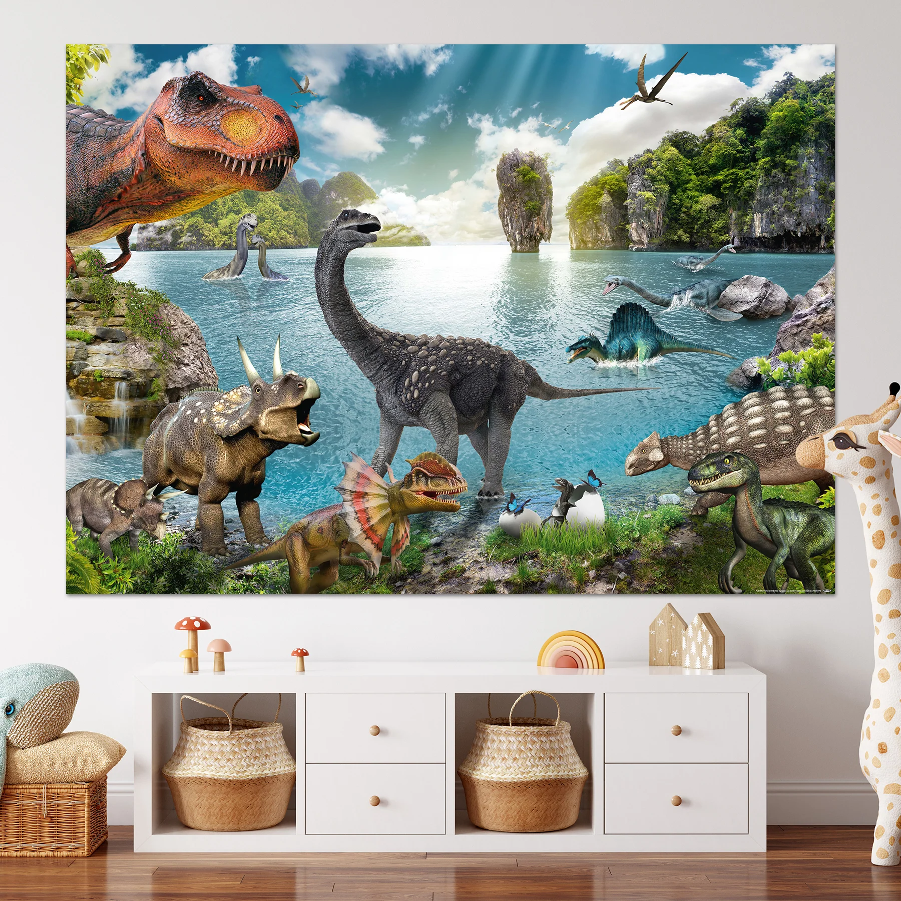 Dinosaurier XXL Poster-Set besteht aus XXL-& Ausmalposter - Image 3