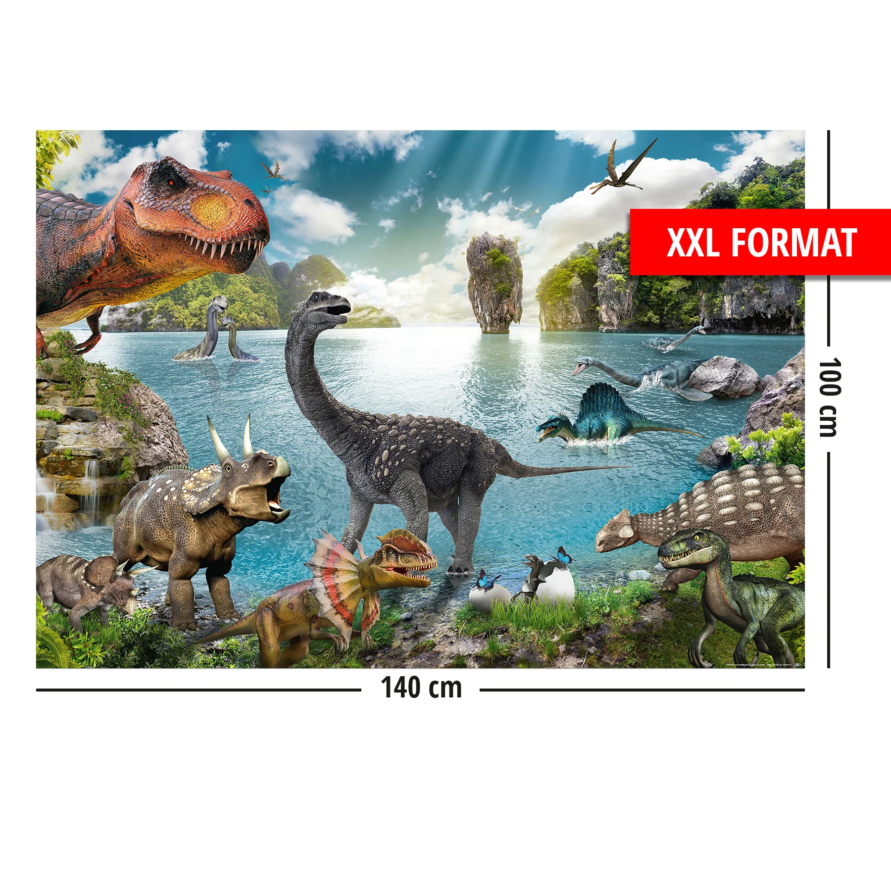 Dinosaurier XXL Poster-Set besteht aus XXL-& Ausmalposter - Image 6