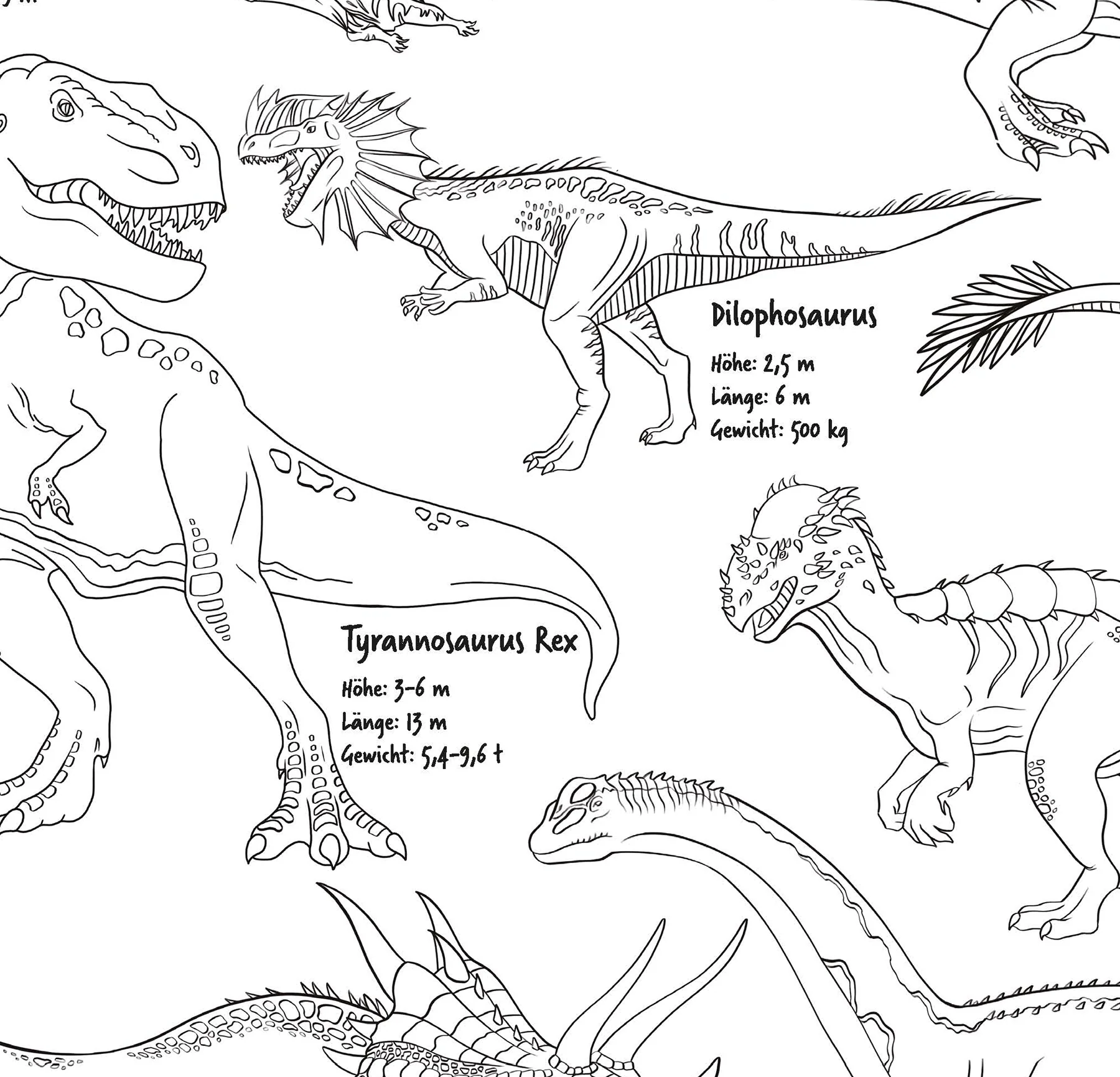 Dinosaurier XXL Poster-Set besteht aus XXL-& Ausmalposter - Image 9