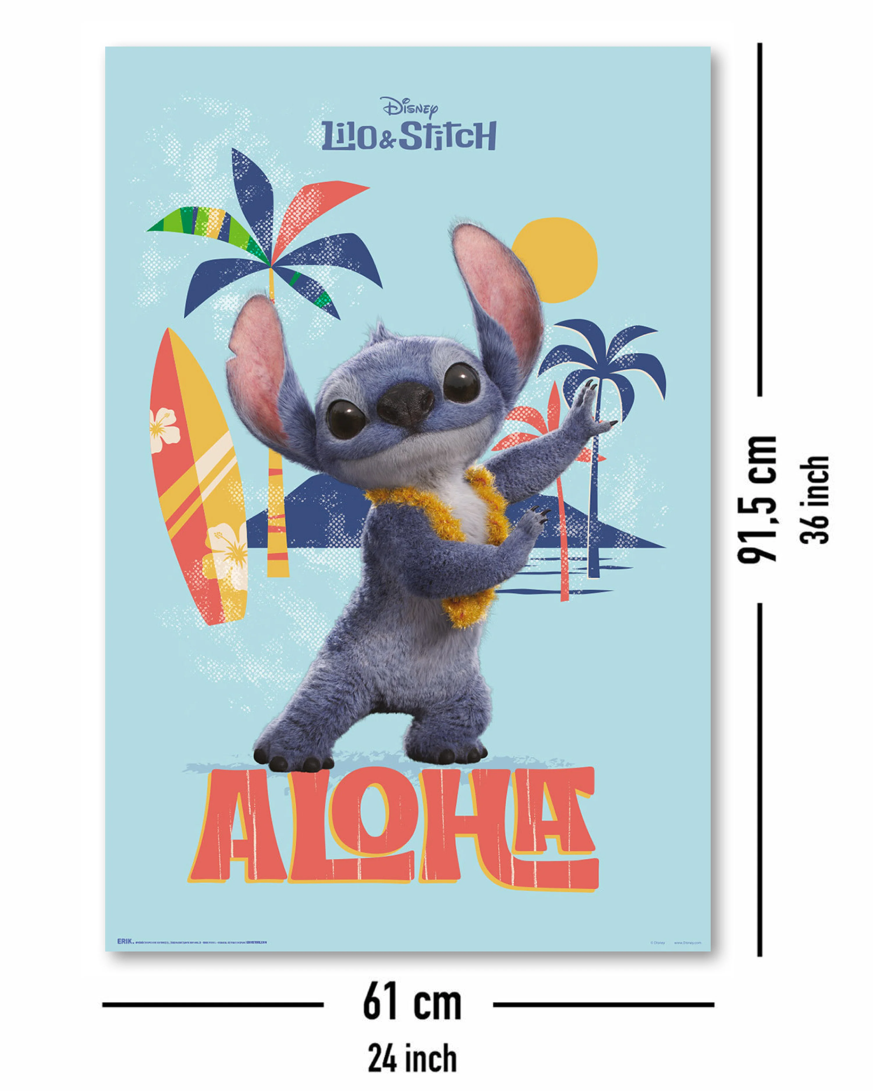 Disney Lilo & Stitch Poster Live Action Movie, Aloha - Image 4