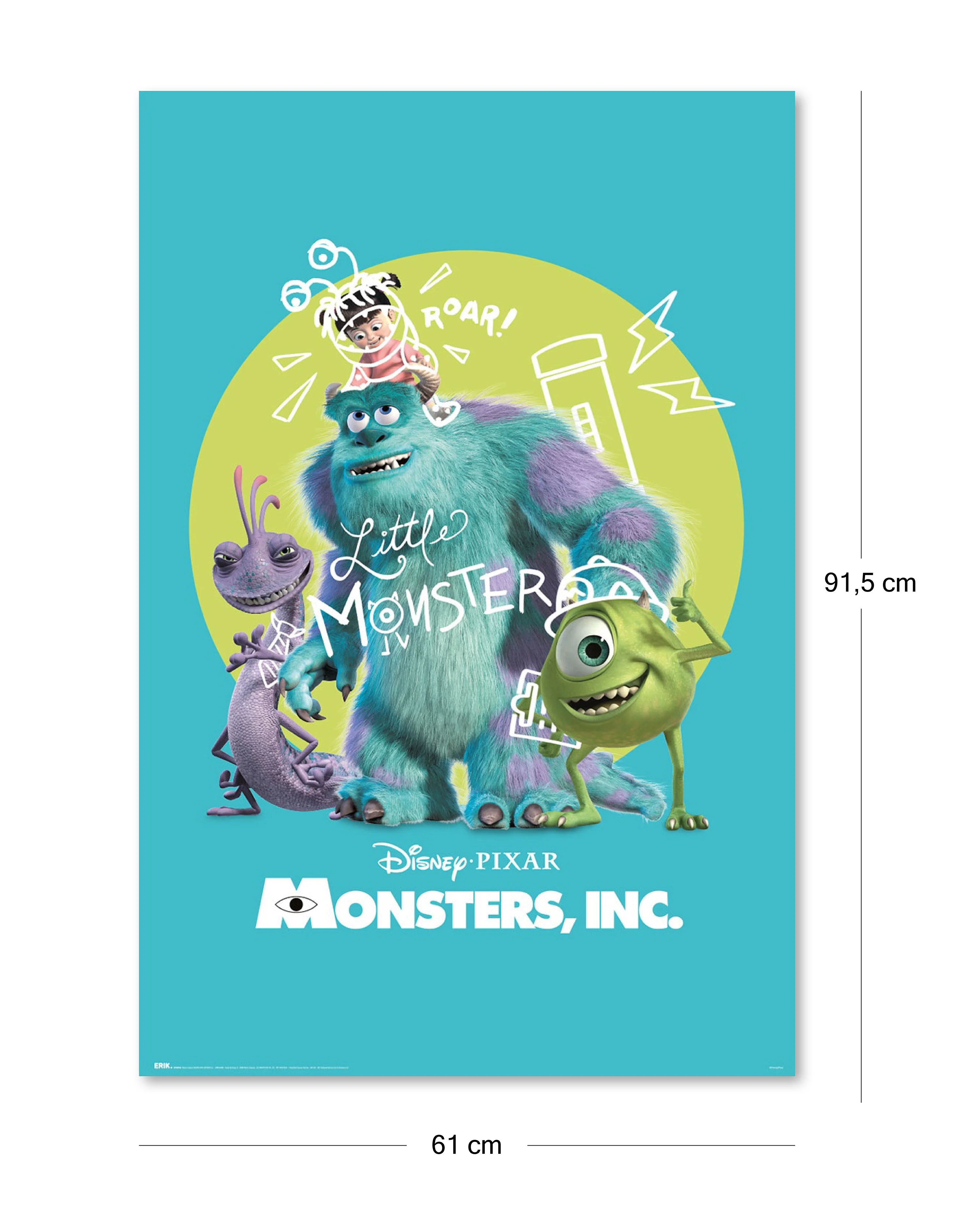 Disney Monsters, Inc. Poster Pixar - Image 2