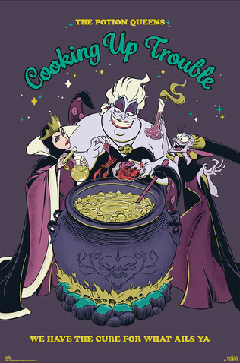 Disney Poster Villains Cooking Up Trouble