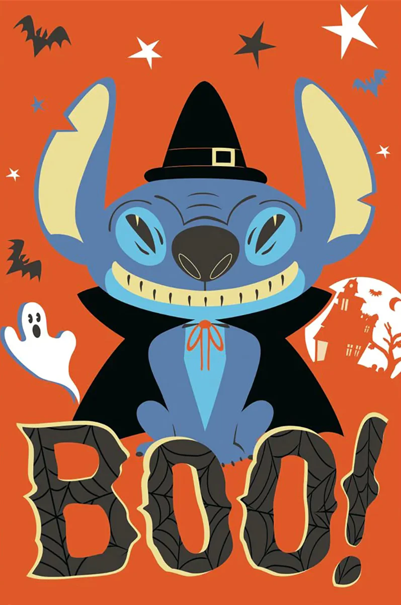 Disney Stitch Poster Boo! Halloween