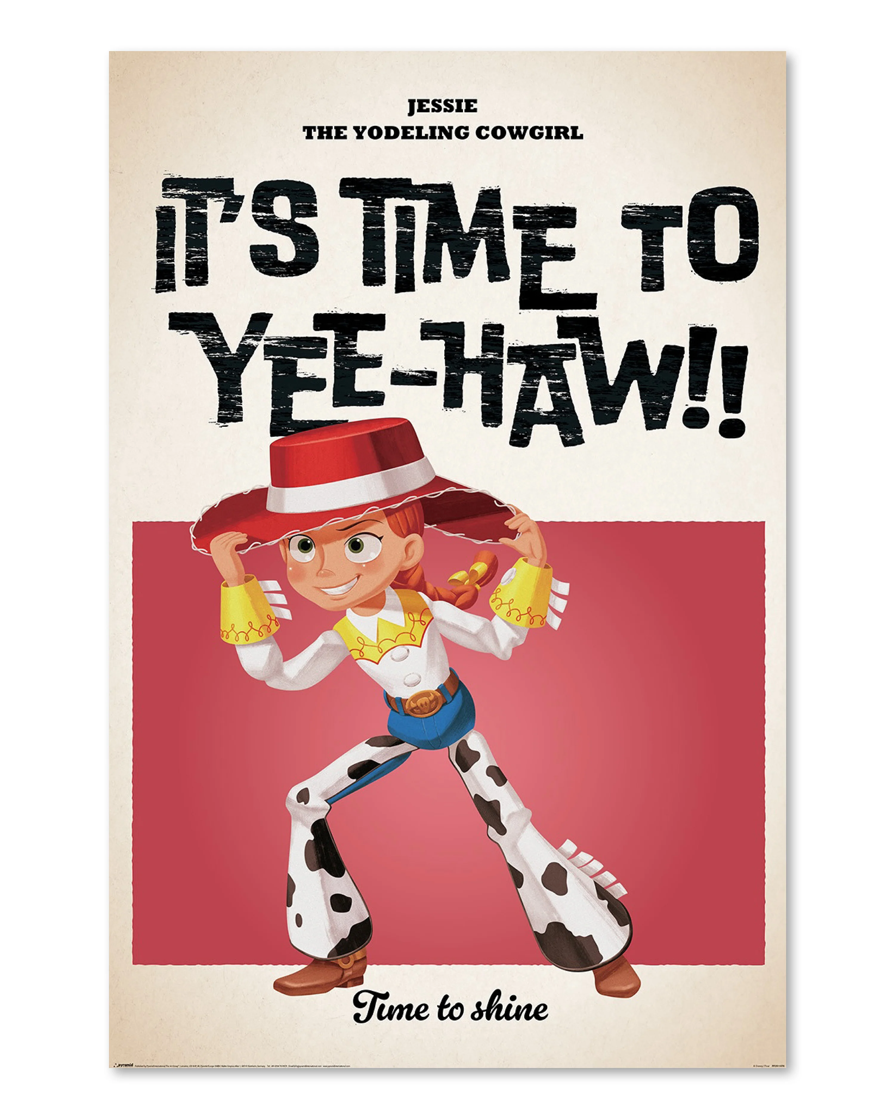 Disney Toy Story Poster Pixar Jessie, The Yodeling Cowgirl
