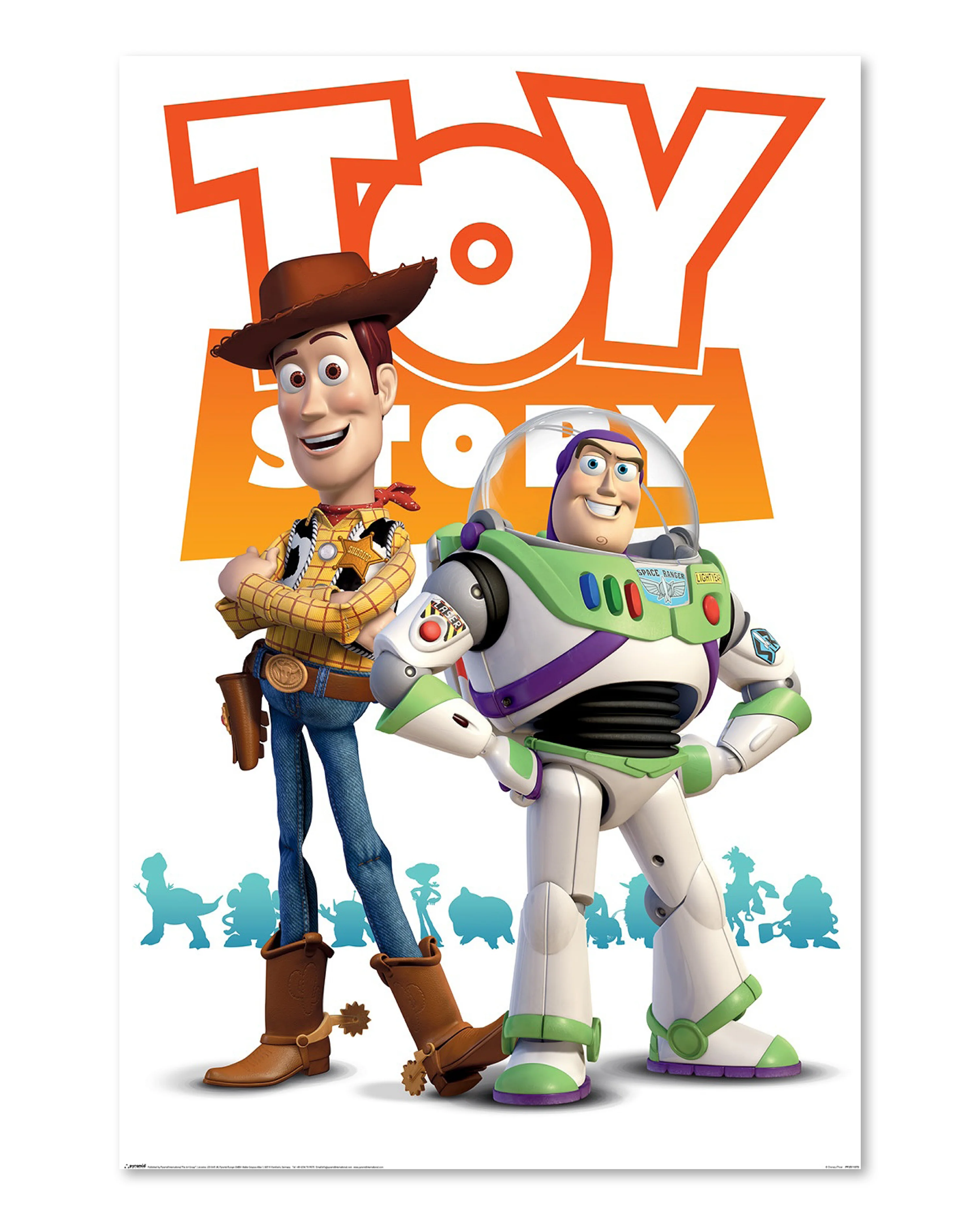 Disney Toy Story Poster Pixar Woody & Buzz