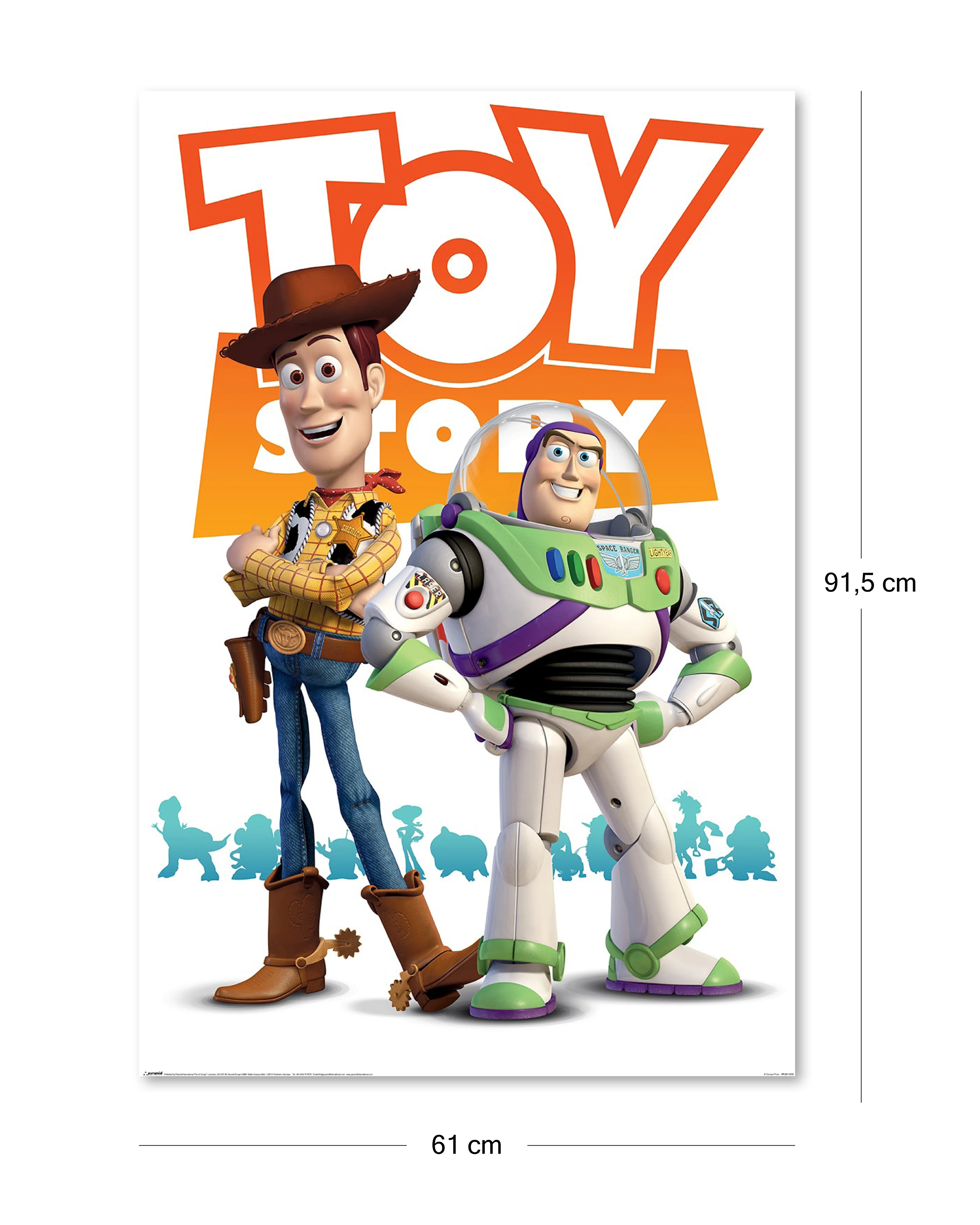 Disney Toy Story Poster Pixar Woody & Buzz - Image 2