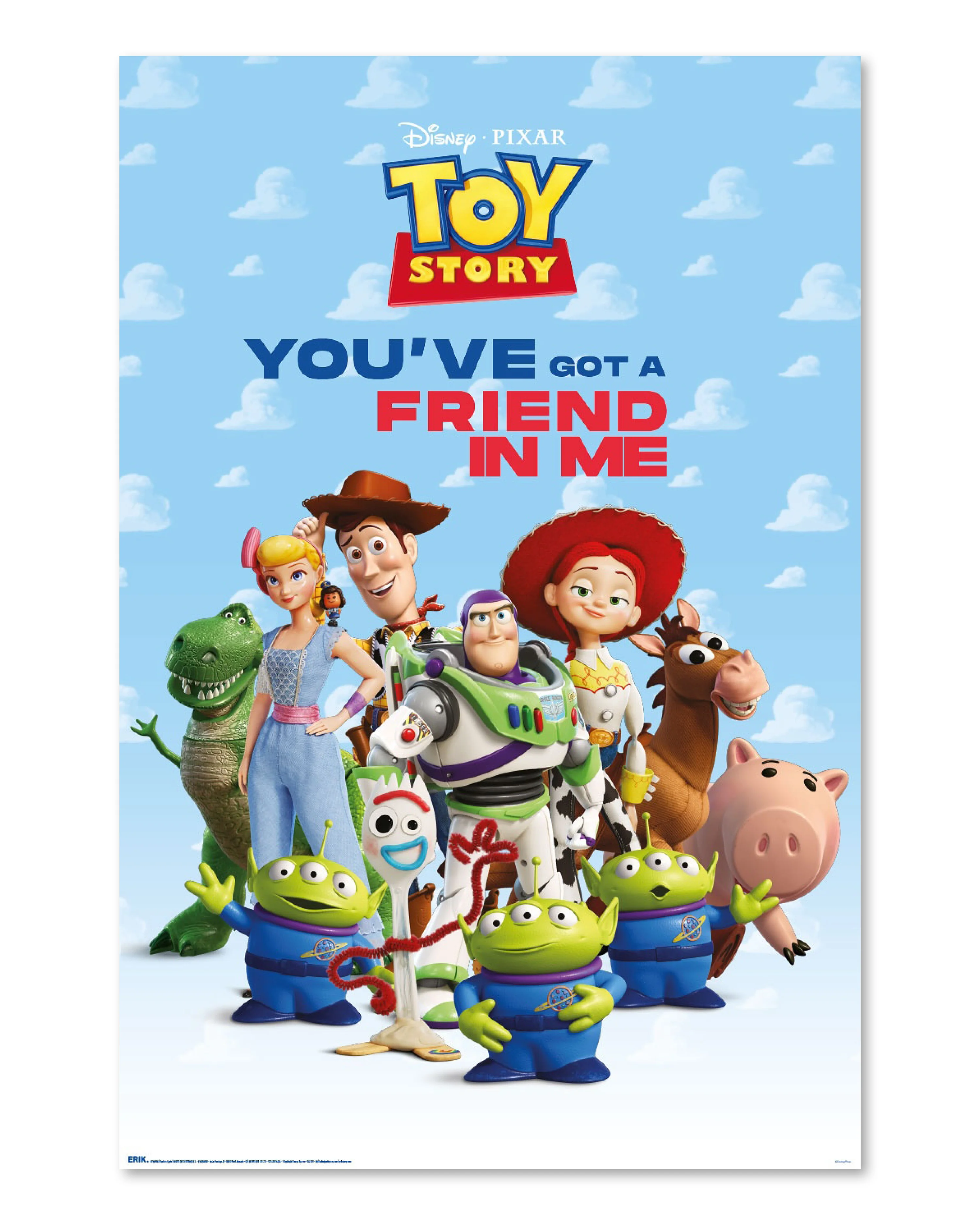 Disney Toy Story Poster Pixar You've Got A Friend In Me