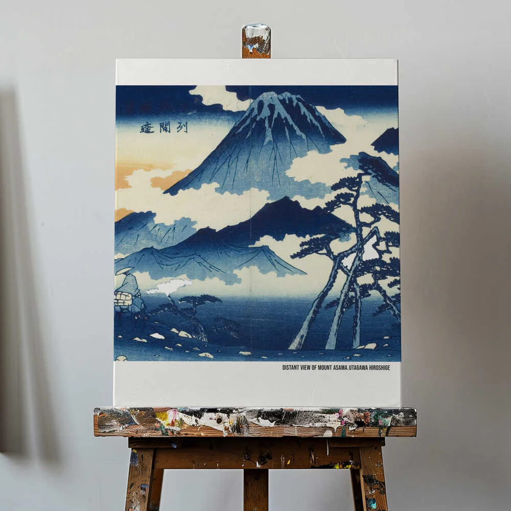 Distant View of Mount Asama, im Shinshu District von Utagawa Hiroshige für Kunstliebhaber - Image 4