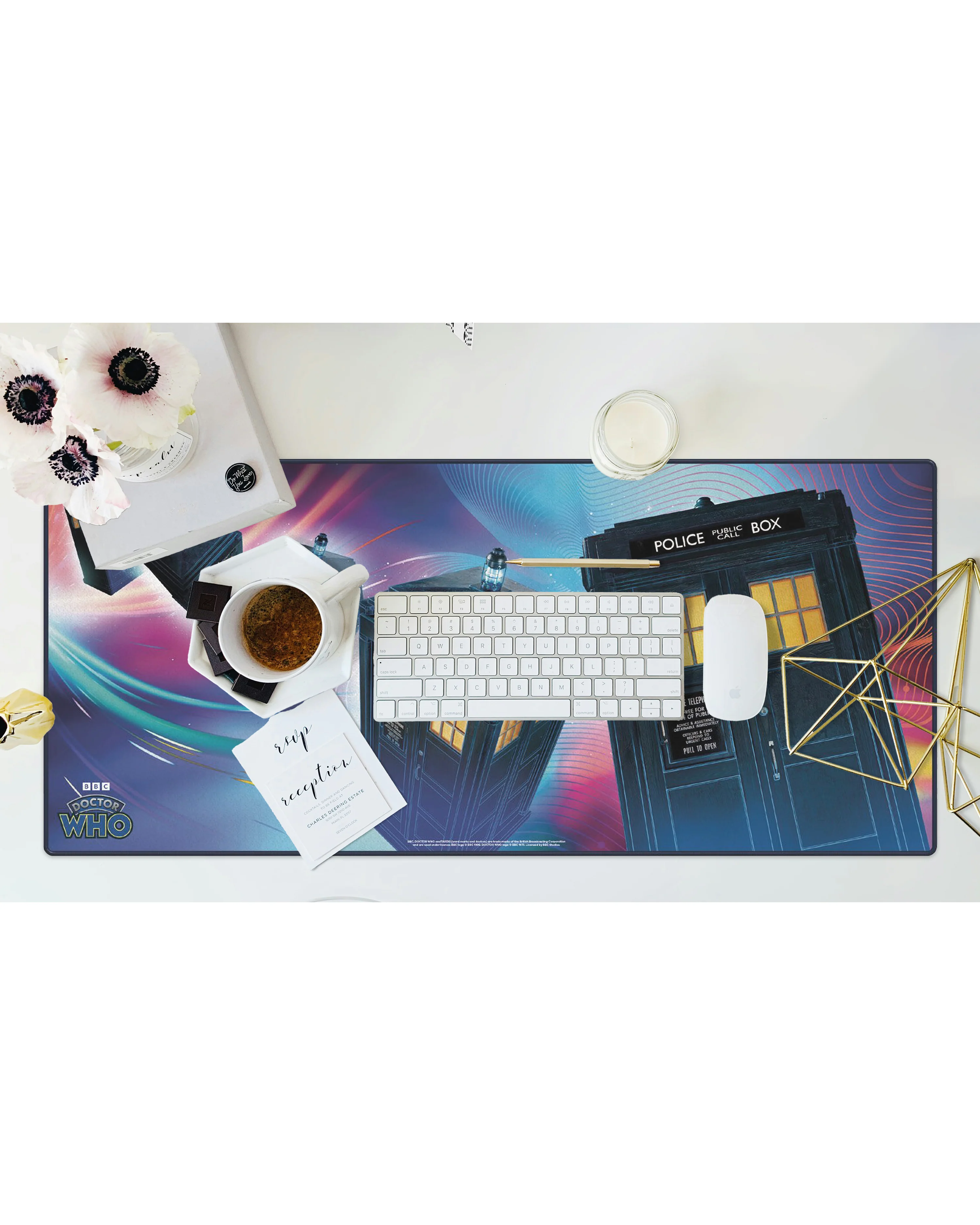 Doctor Who Desk Mat XL Mousepad für Tastatur Tardis - Image 4