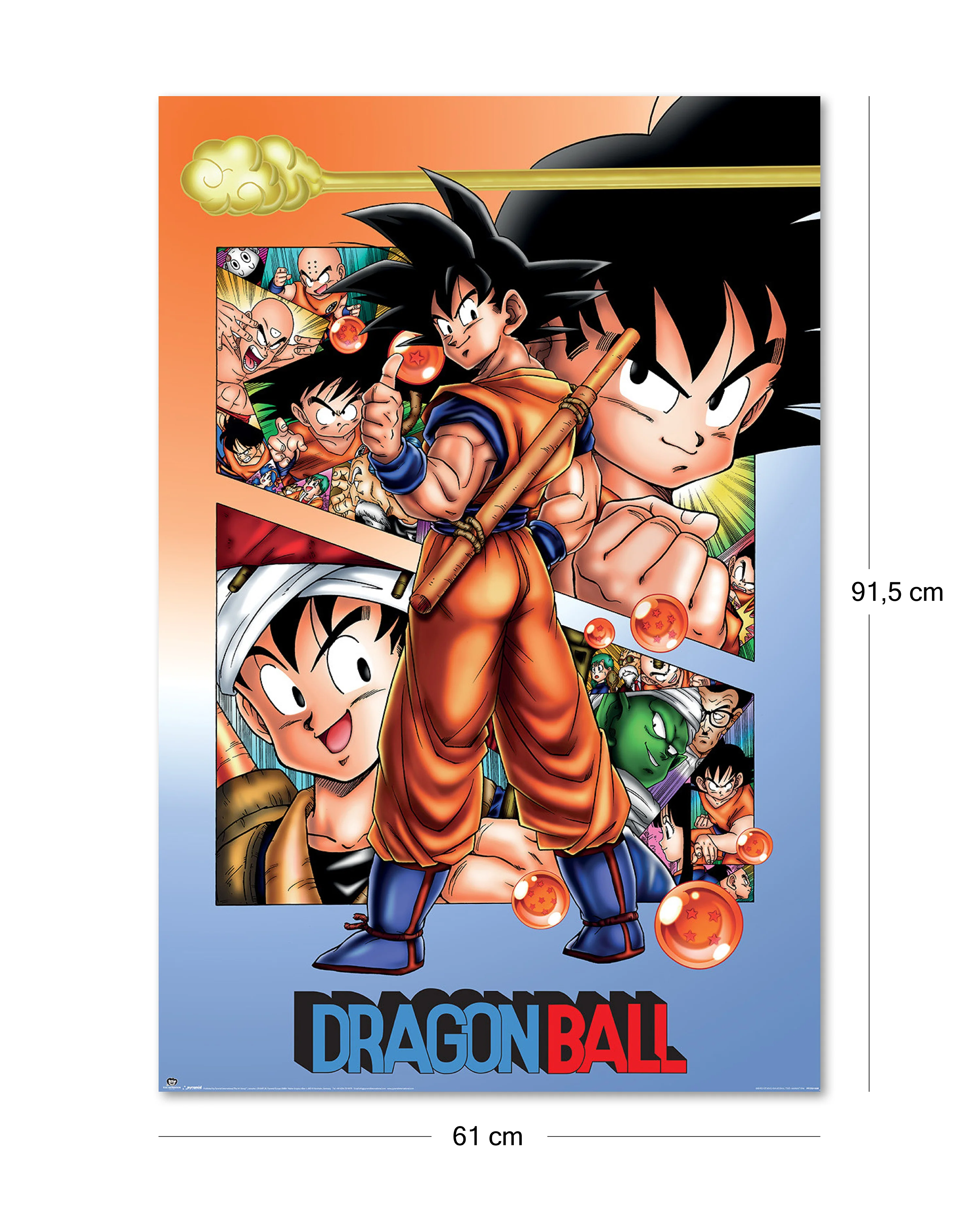 Dragon Ball Poster Son-Goku & Fighters | Nostalgisches Anime Wandposter | 61x91,5 cm - Image 2