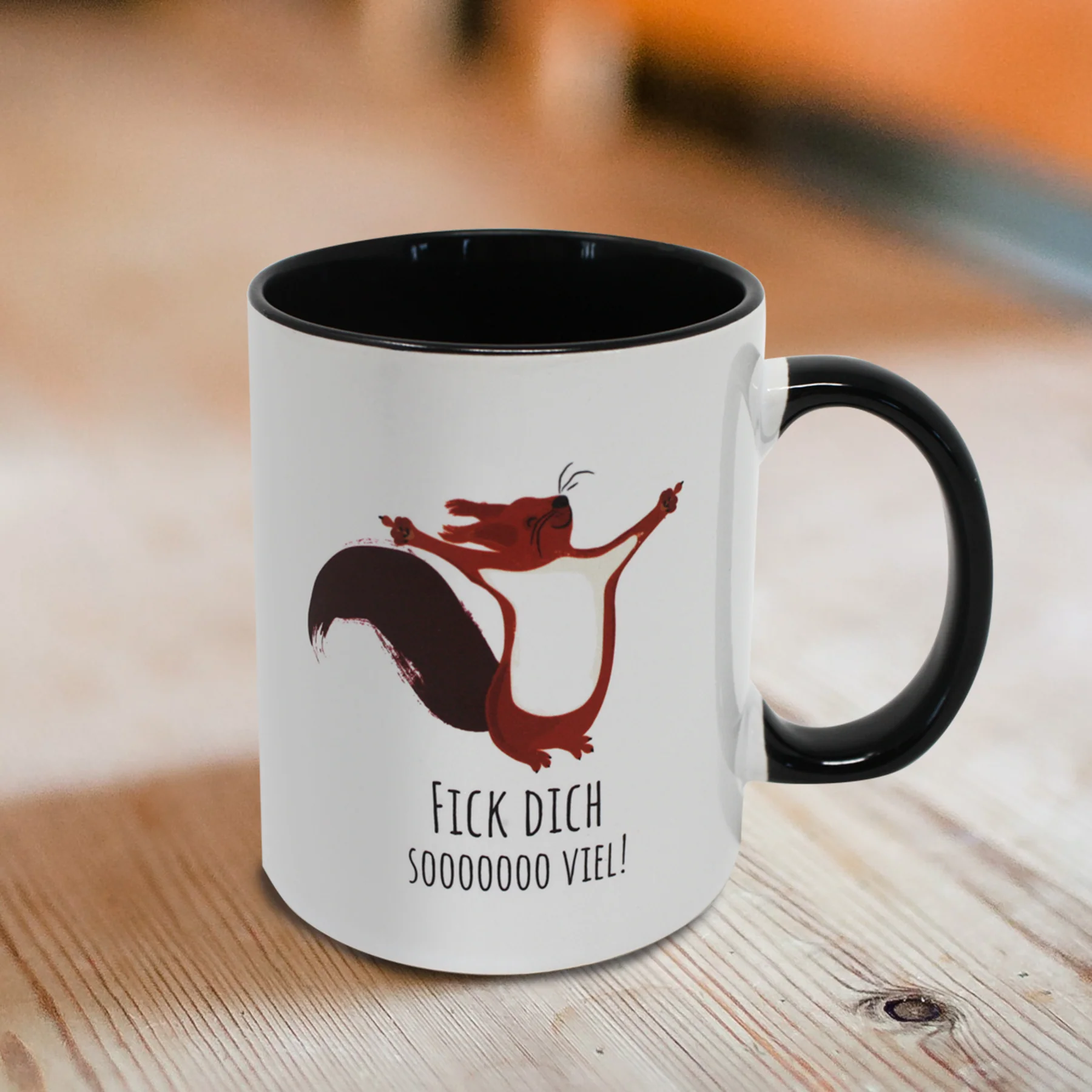 Eichhörnchen Tasse Fick dich soooo viel! - Image 2