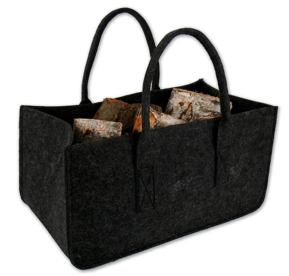 Filztasche Kaminholz Anthrazit Tragetasche, Felt Bag - Image 3