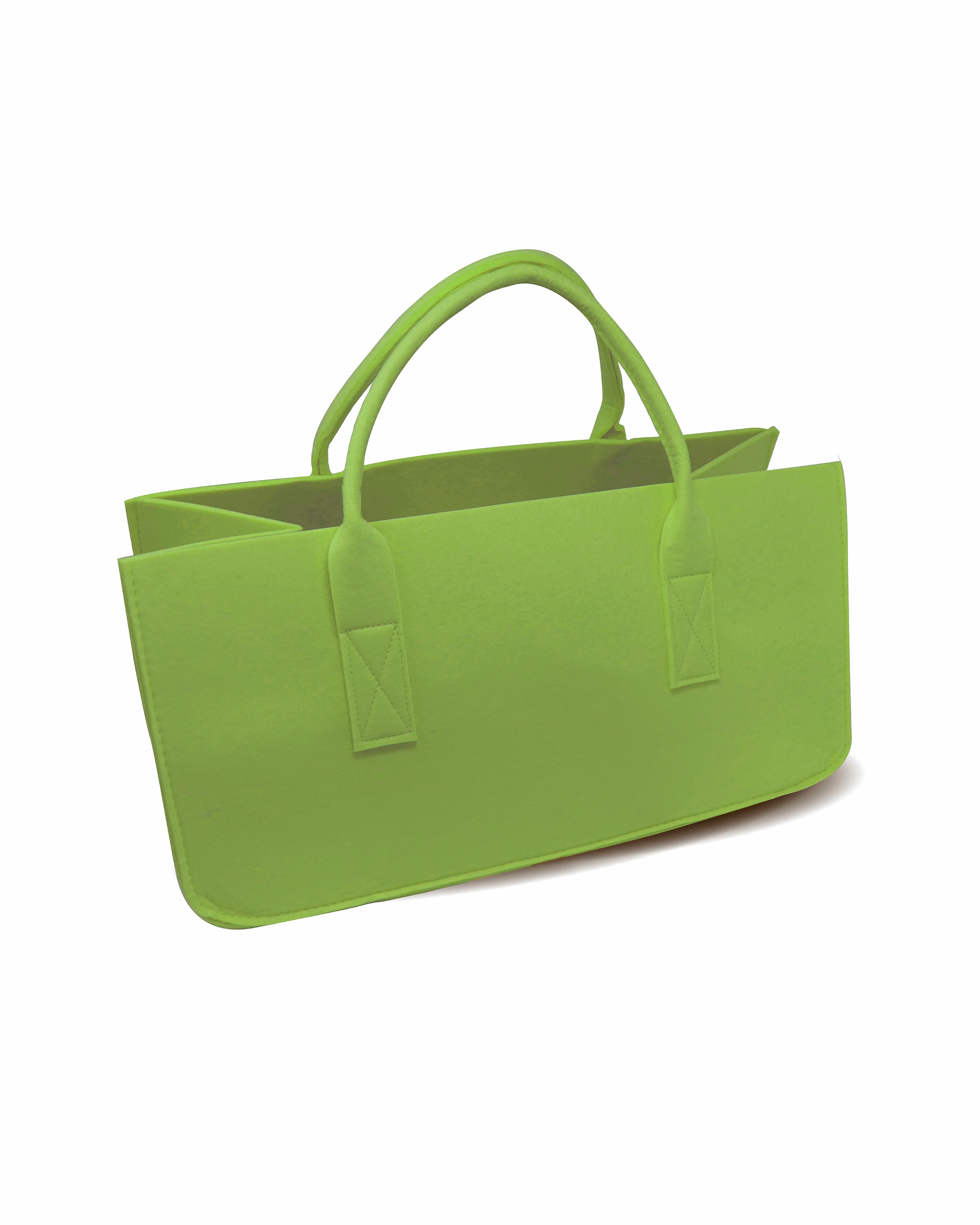 Filztasche Kaminholz Grün Tragetasche, Felt Bag