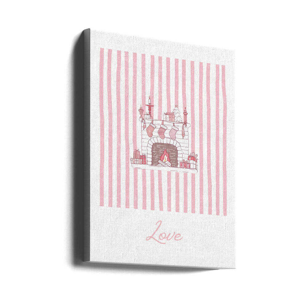Fireplace Love - Pink Stripes - Image 10