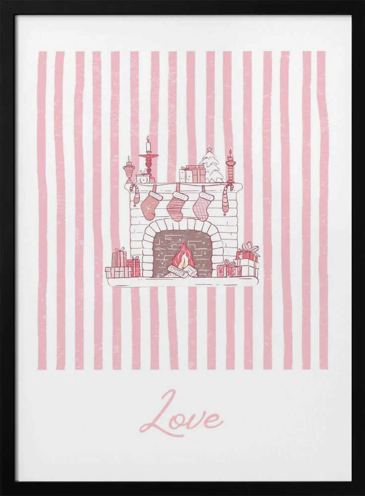 Fireplace Love - Pink Stripes - Image 8