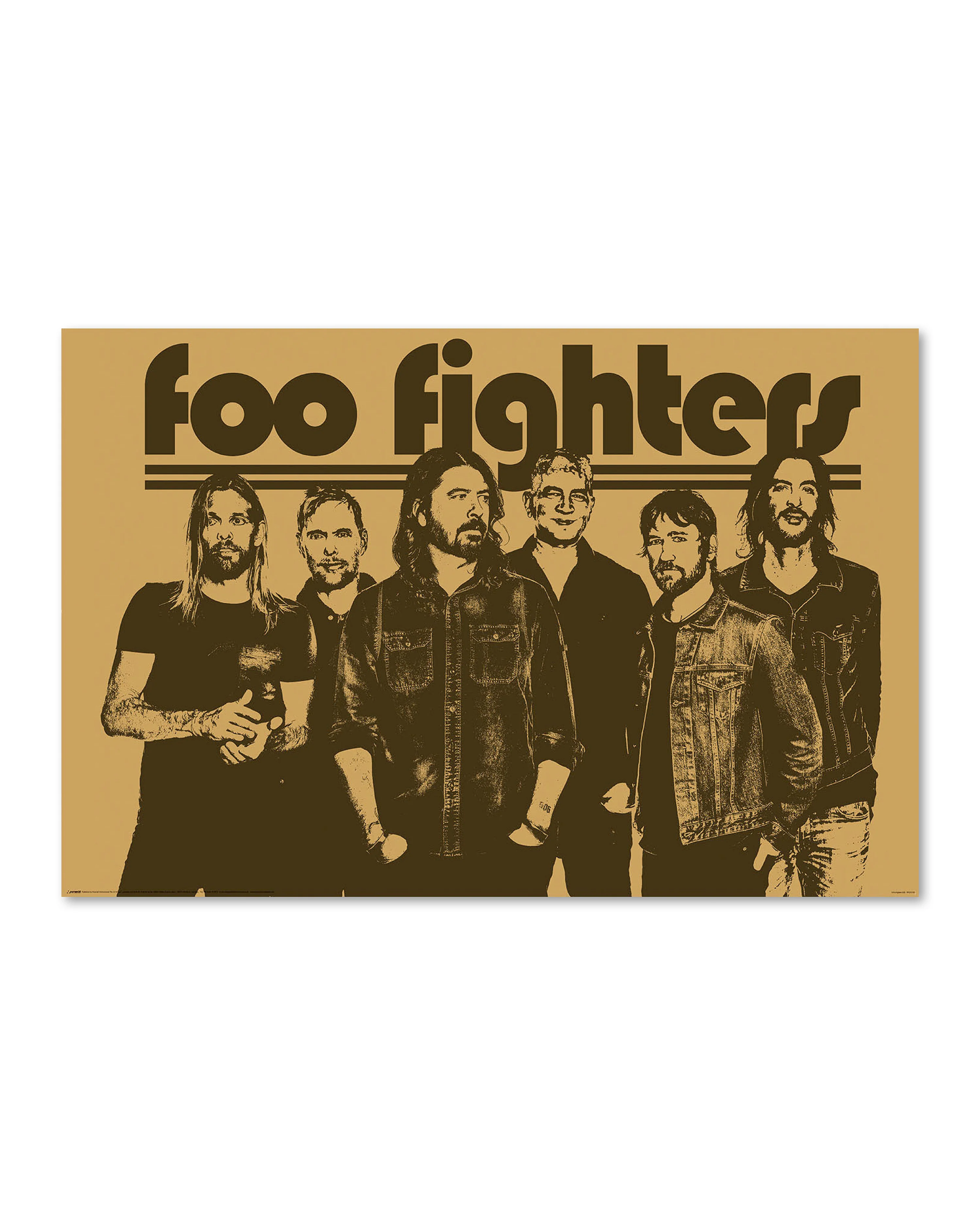 Foo Fighters Poster | 61x91,5 cm | Group | Sepia Vintage Design