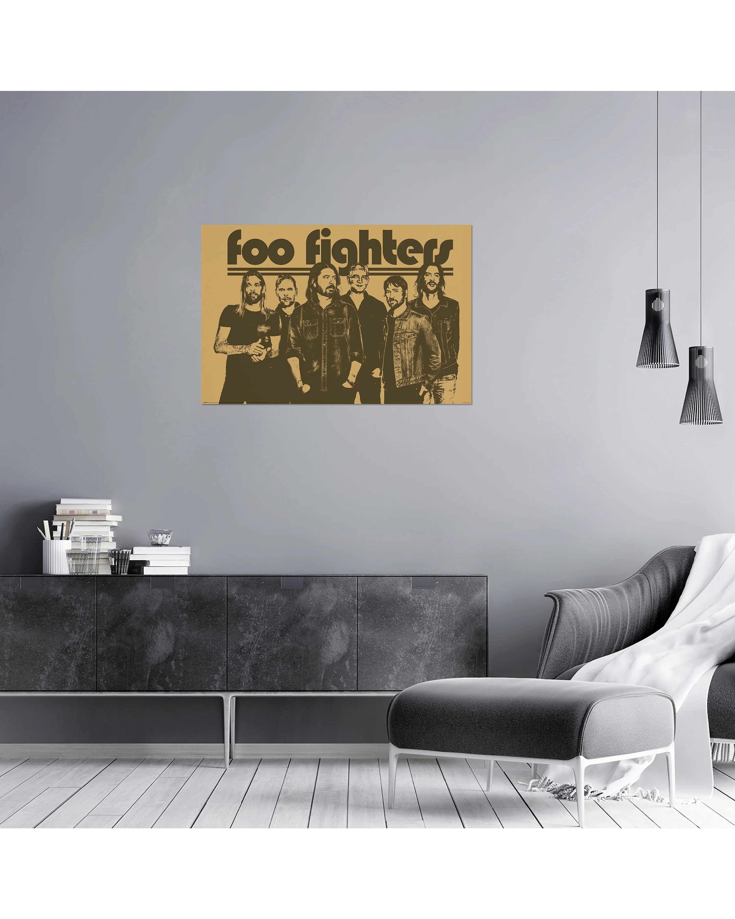 Foo Fighters Poster | 61x91,5 cm | Group | Sepia Vintage Design - Image 5