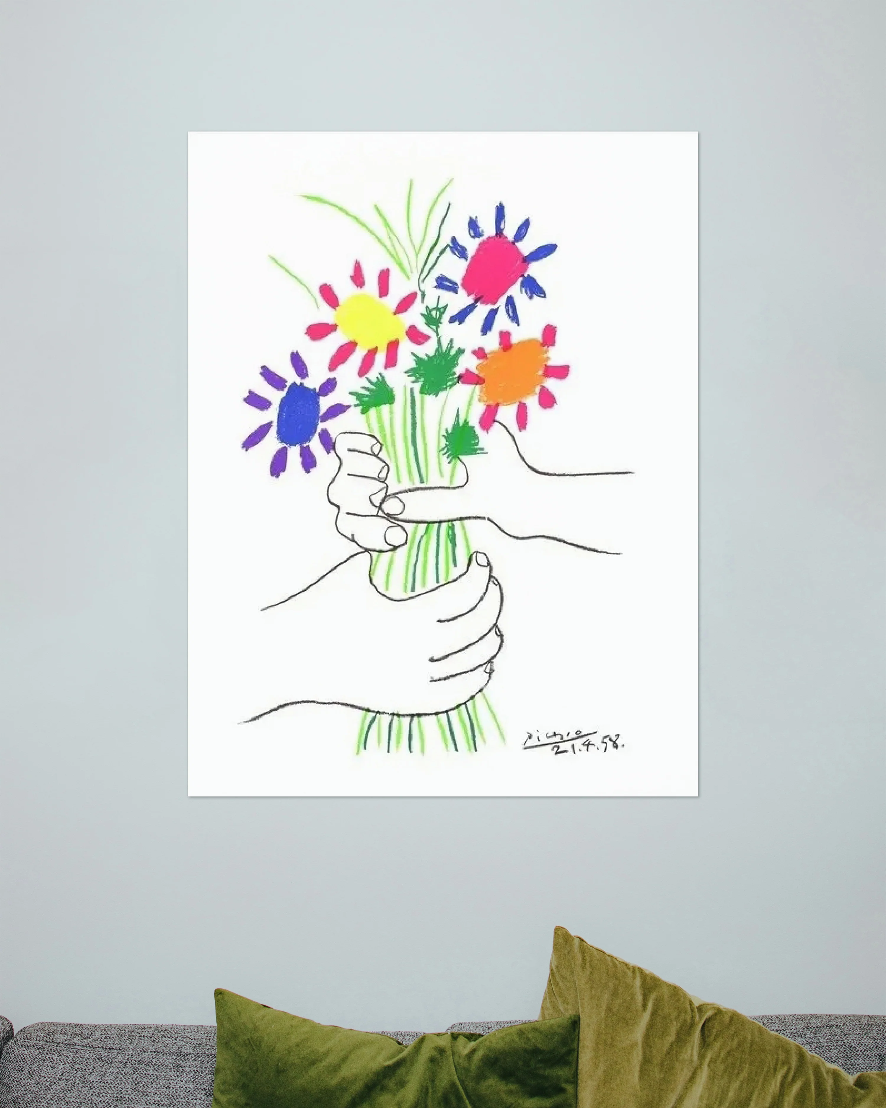 Friedensstrauß Kunstdruck Pablo Picasso - Image 3