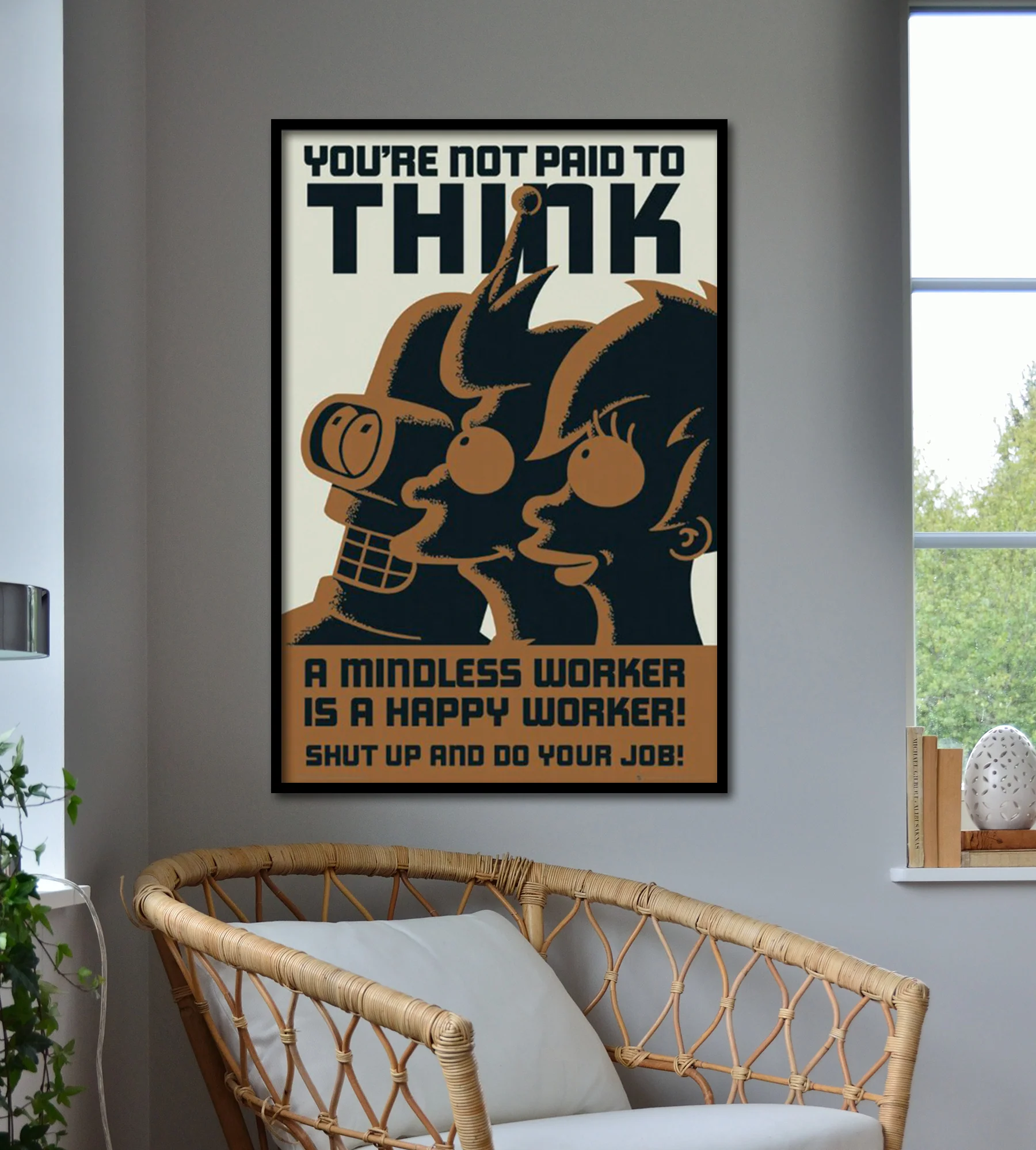 Futurama Poster You're not paid to think - Image 7