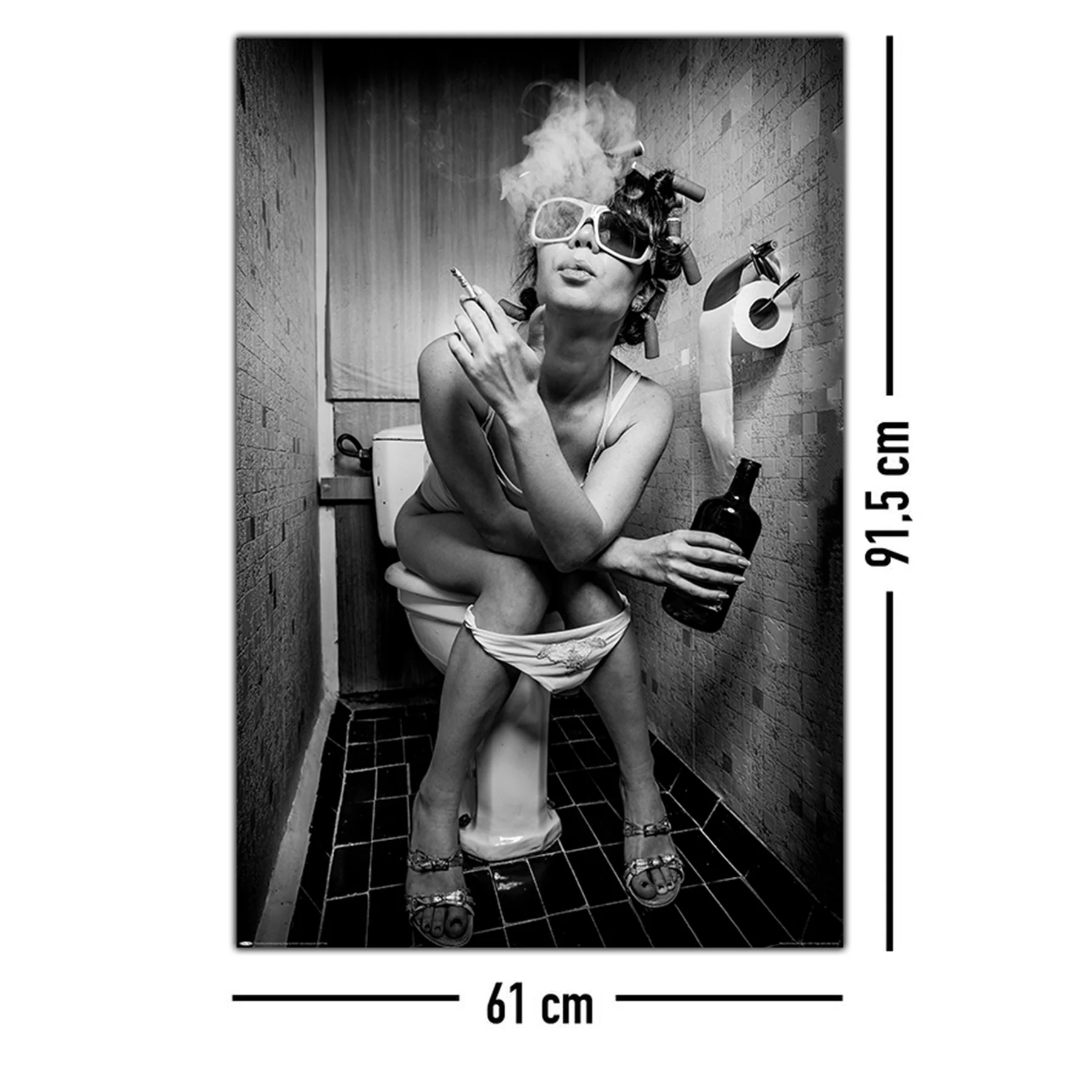 Girl Sits In A Toilet Poster Andrey Armyagov - Image 8
