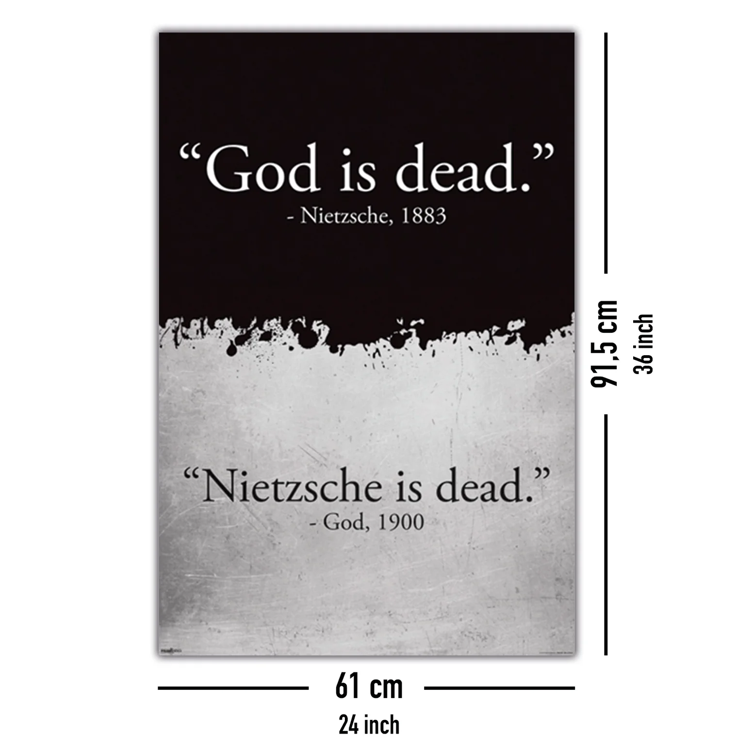God is Dead (Gott ist tot) Nietzsche is Dead Poster - Image 10