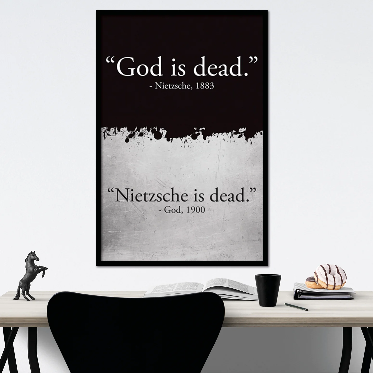 God is Dead (Gott ist tot) Nietzsche is Dead Poster - Image 2