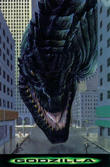 Postkarte Godzilla