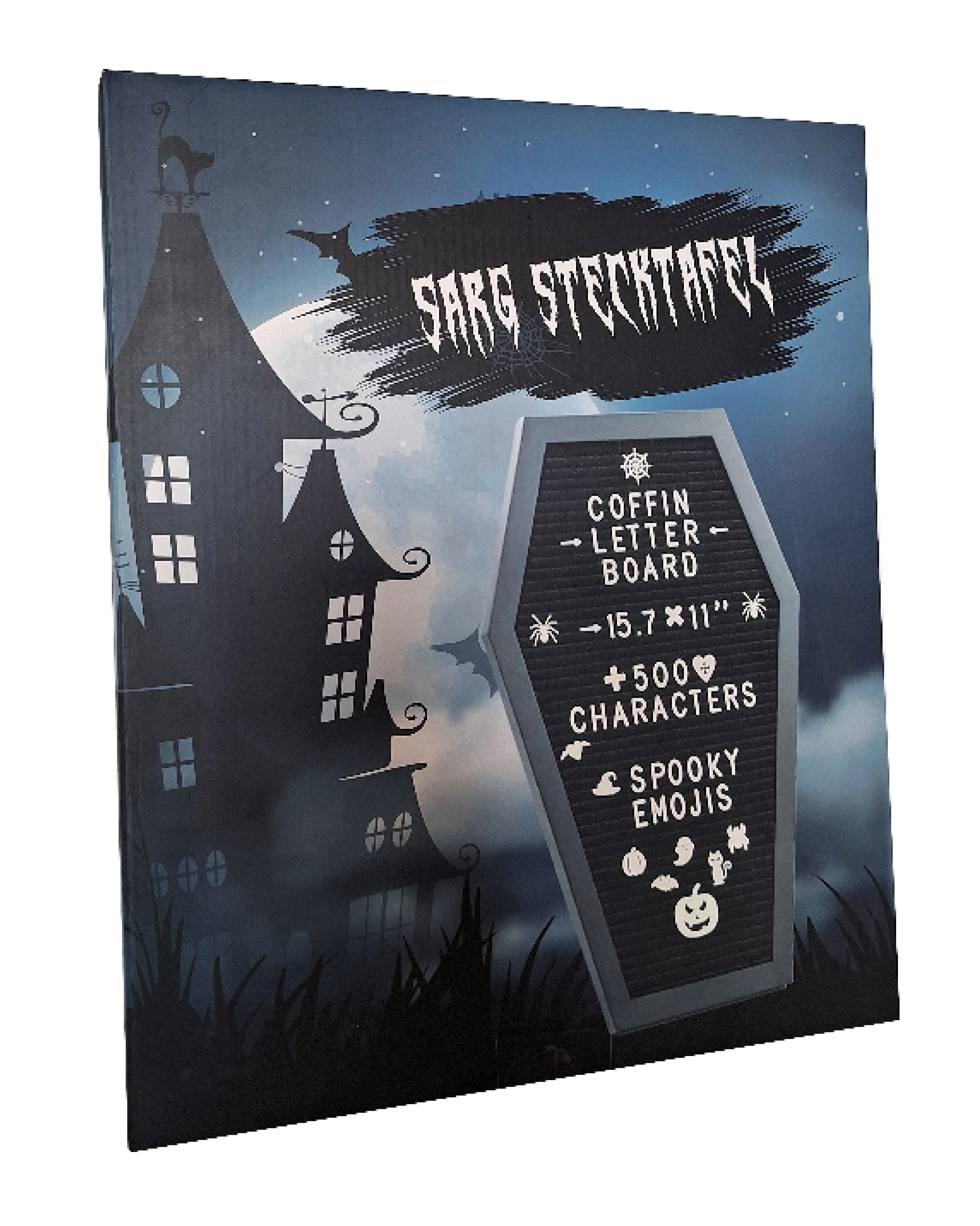Halloween Sarg Stecktafel zum Stellen oder Hängen