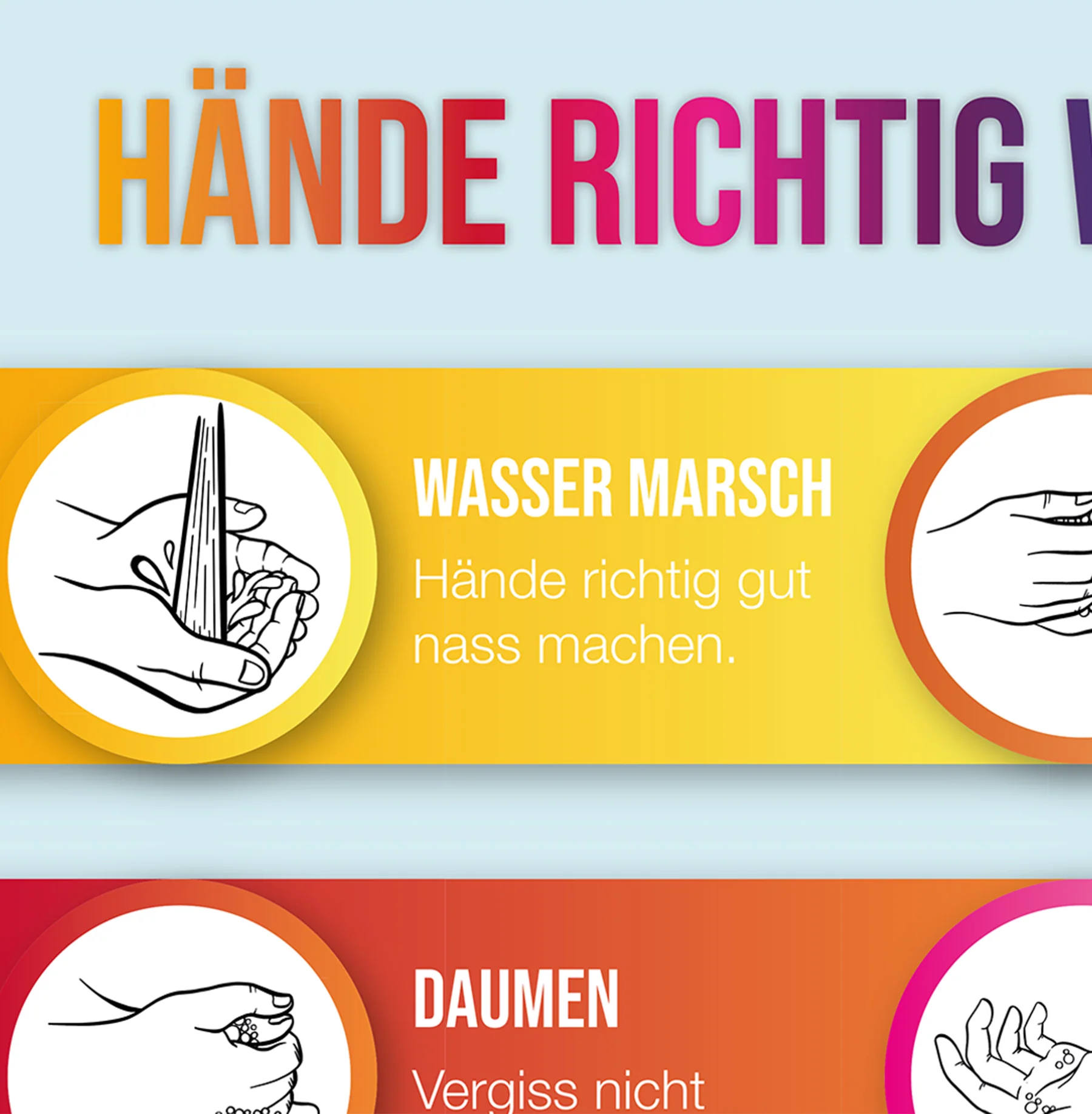 Hände richtig waschen Anleitung zum Hände waschen - Image 4