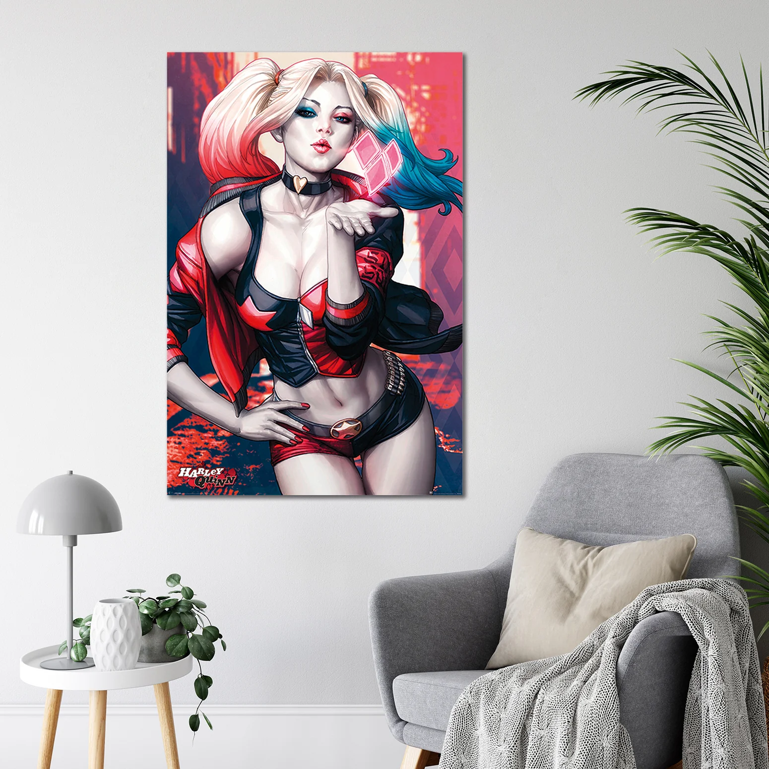 Harley Quinn Kiss Poster - Image 3
