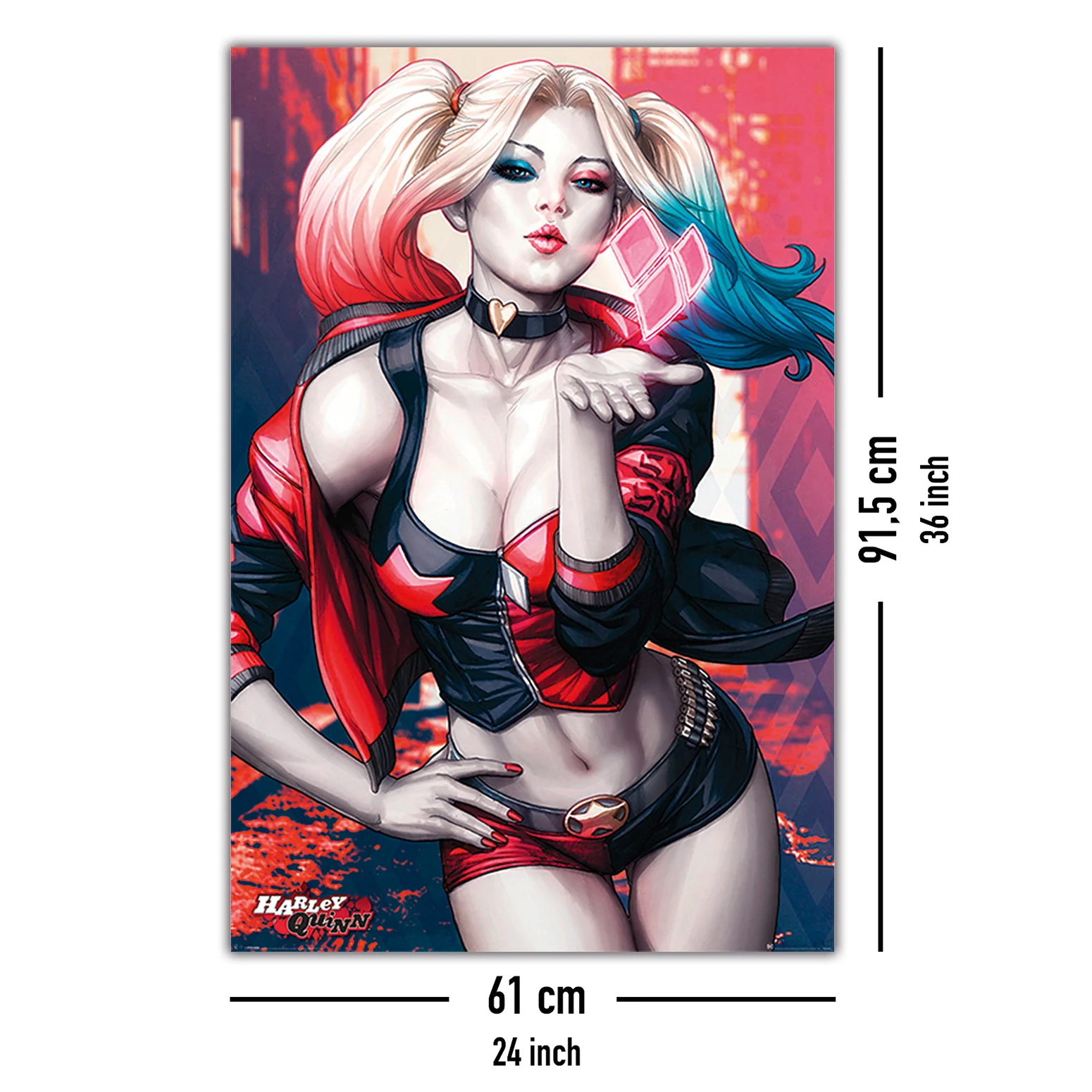 Harley Quinn Kiss Poster - Image 5