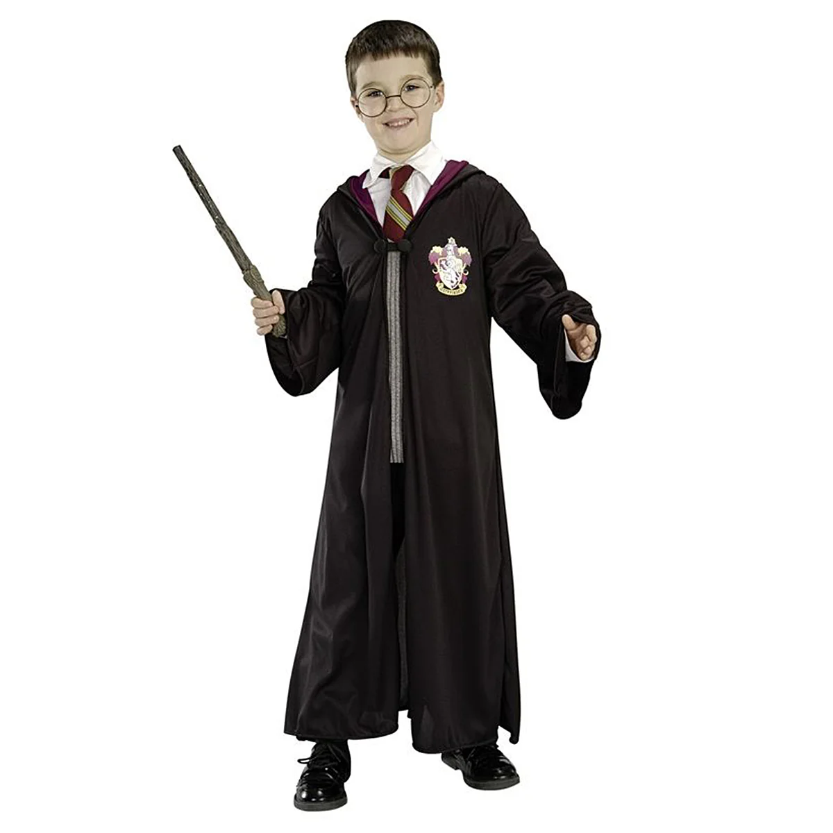 Harry Potter Kostüm für Kinder 3-tlg. bestehend aus Umhang, Brille und Zauberstab - Image 2