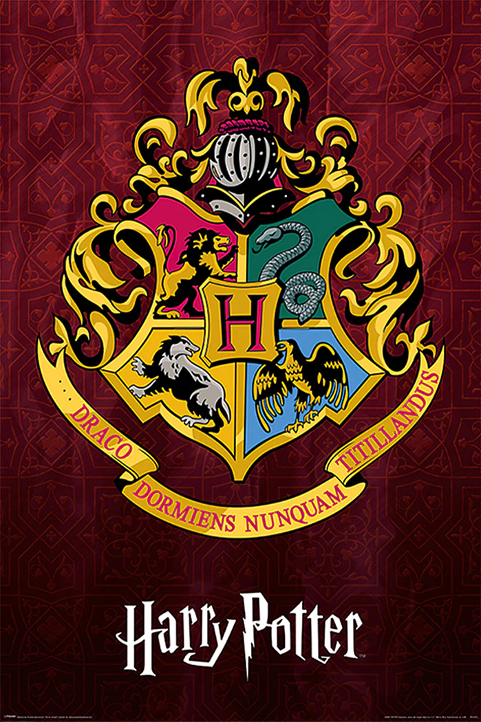 Harry Potter Poster Hogwarts School Crest
