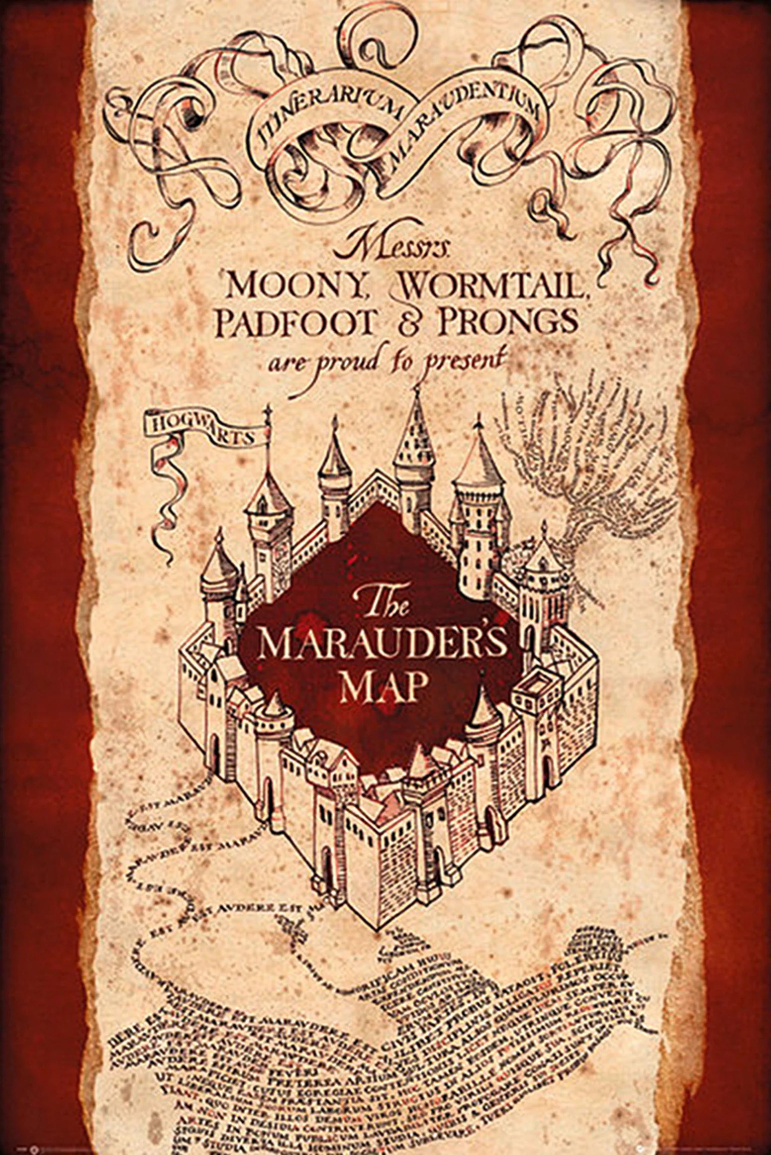 Harry Potter Poster Marauders Map