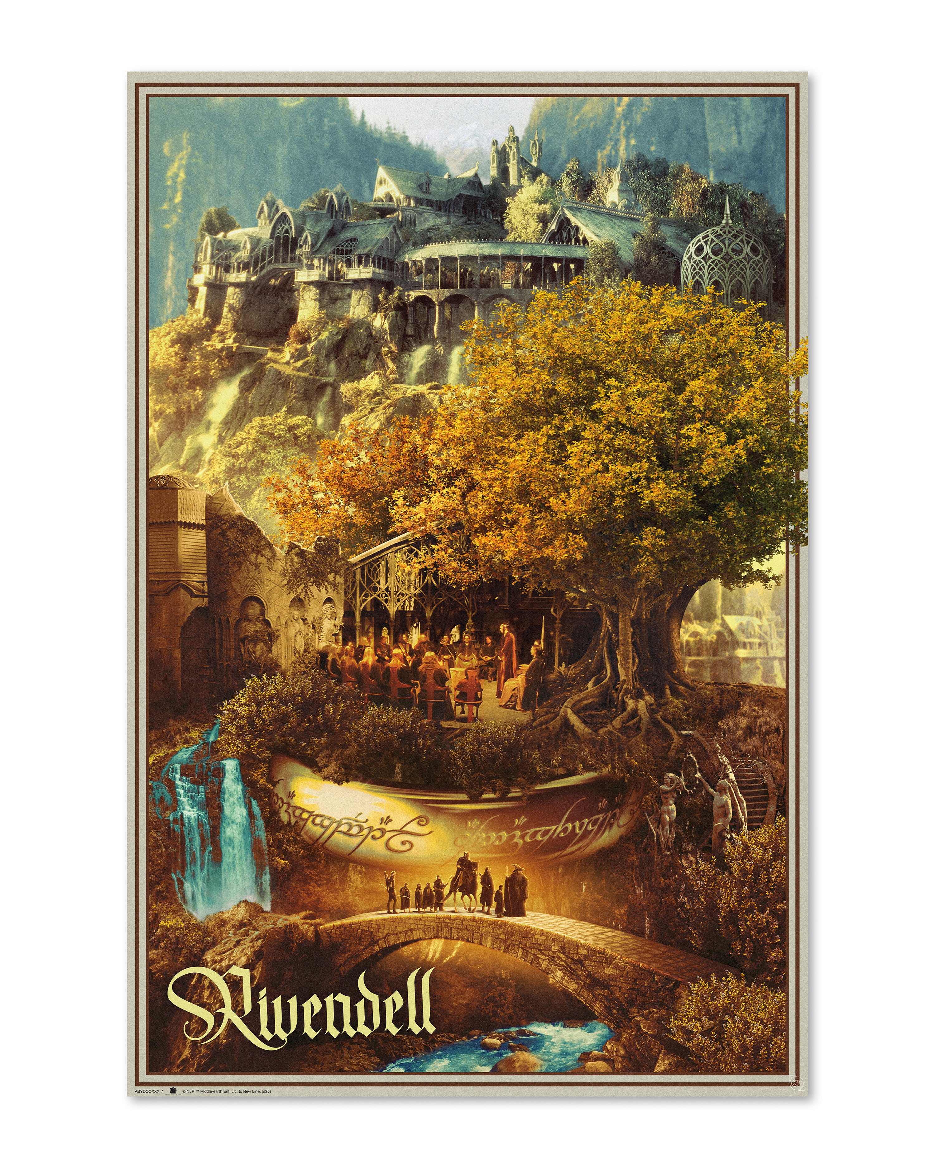 Herr der Ringe Poster - 61x91,5 cm - Rivendell - Bruchtal