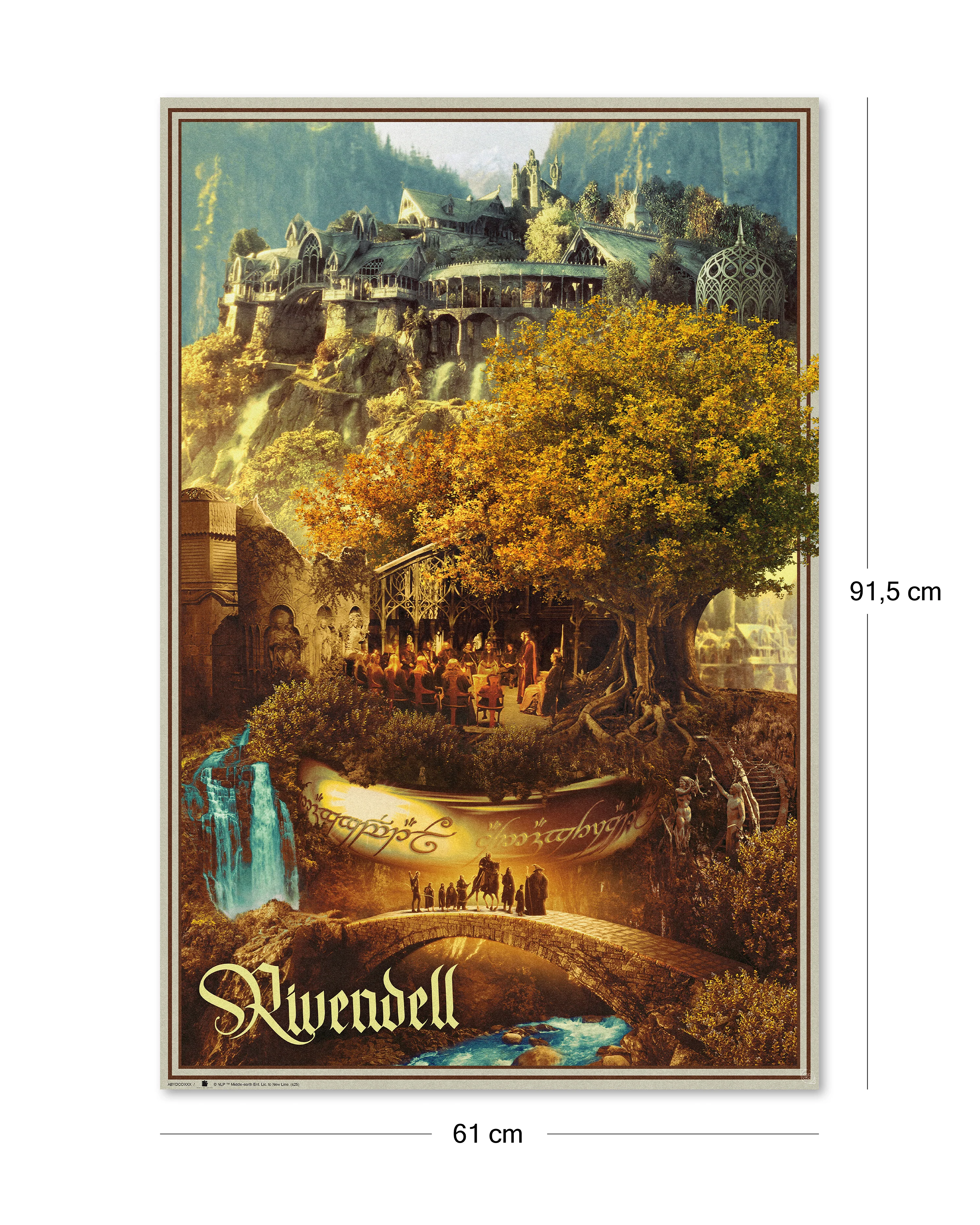 Herr der Ringe Poster - 61x91,5 cm - Rivendell - Bruchtal - Image 2
