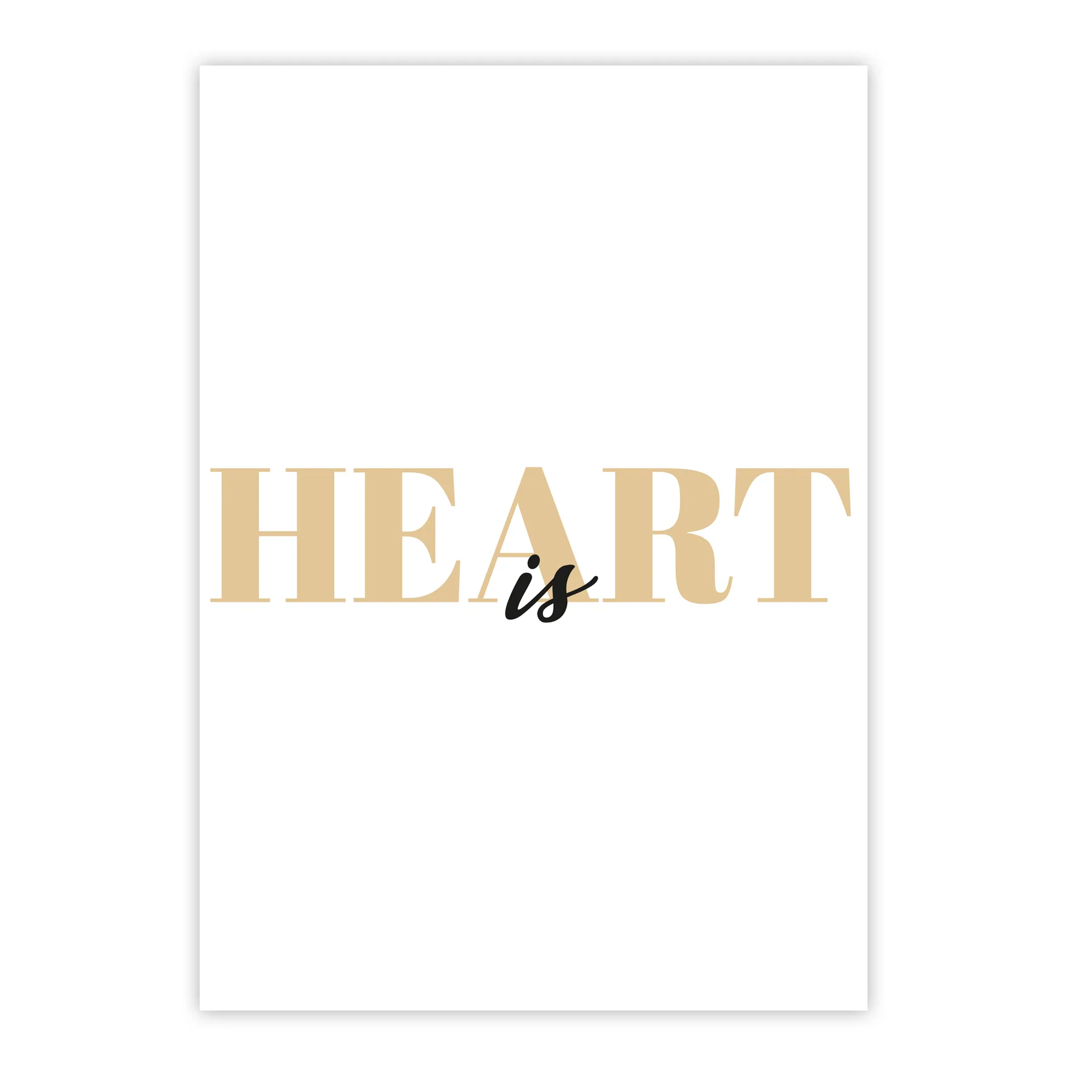 Heart is Kunstdruck Din A4