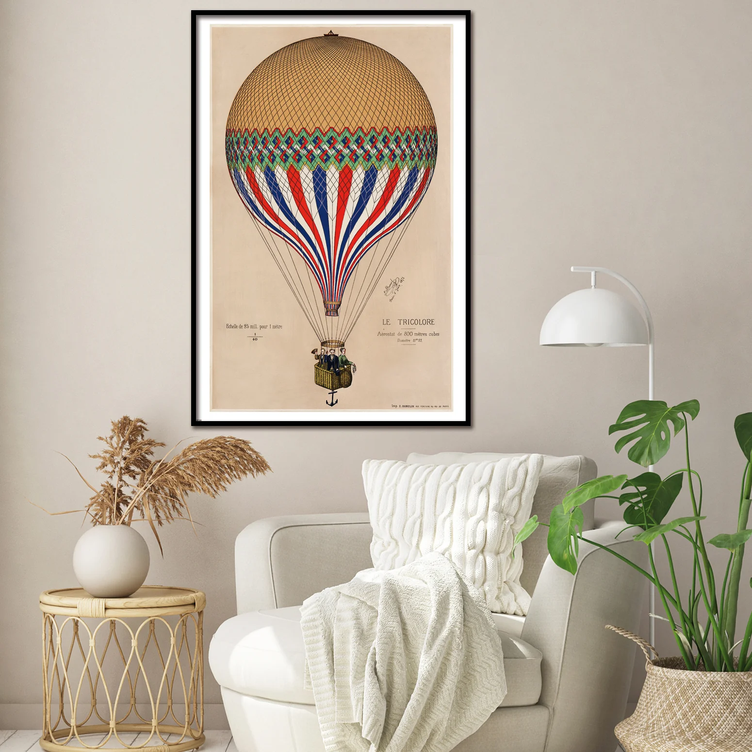 Heißluftballon Poster Le Tricolore, E. Hamelin - Image 2