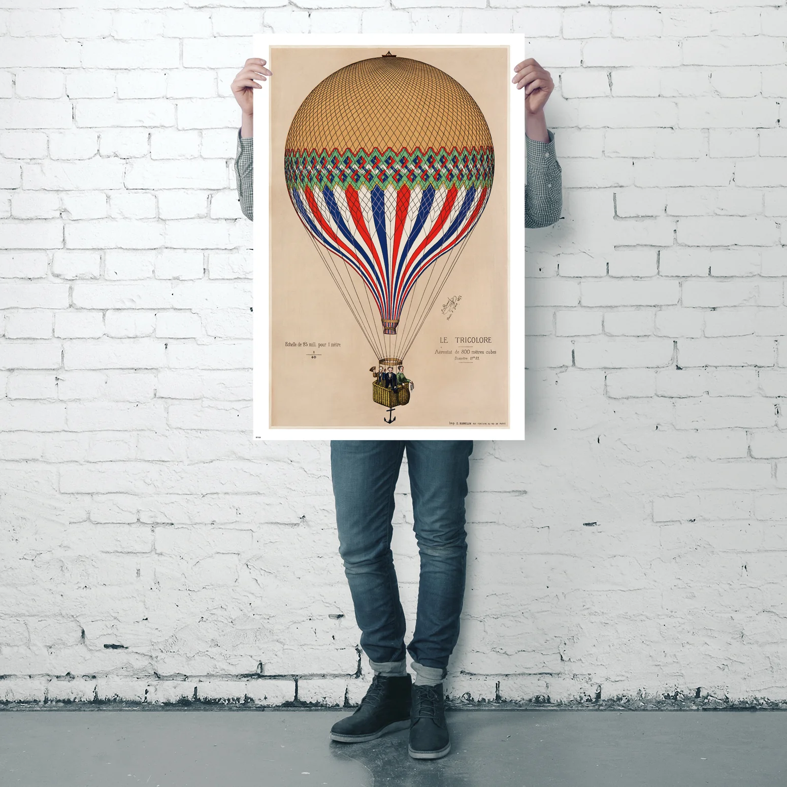 Heißluftballon Poster Le Tricolore, E. Hamelin - Image 4