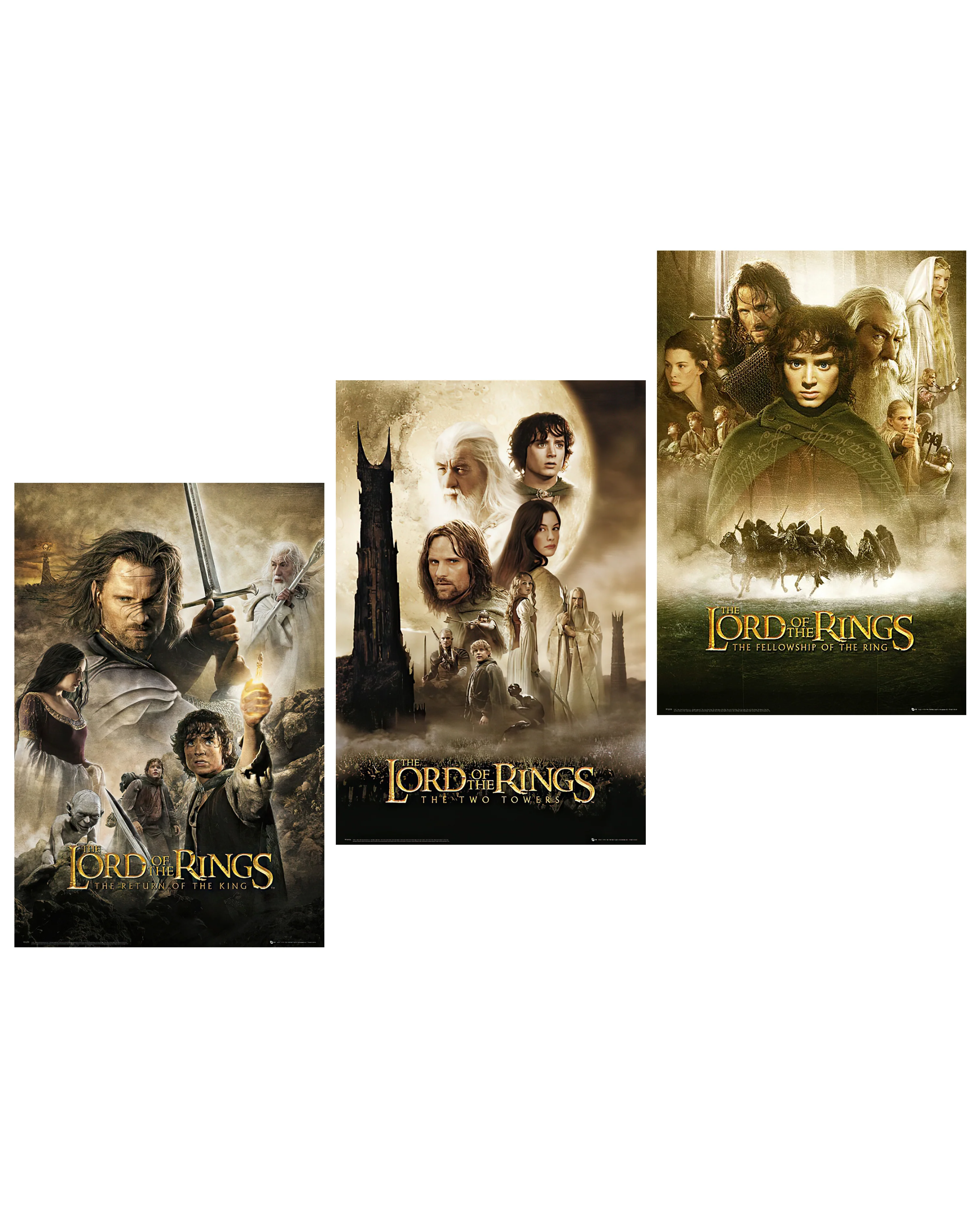 Herr der Ringe Posterset 3 Filmplakate