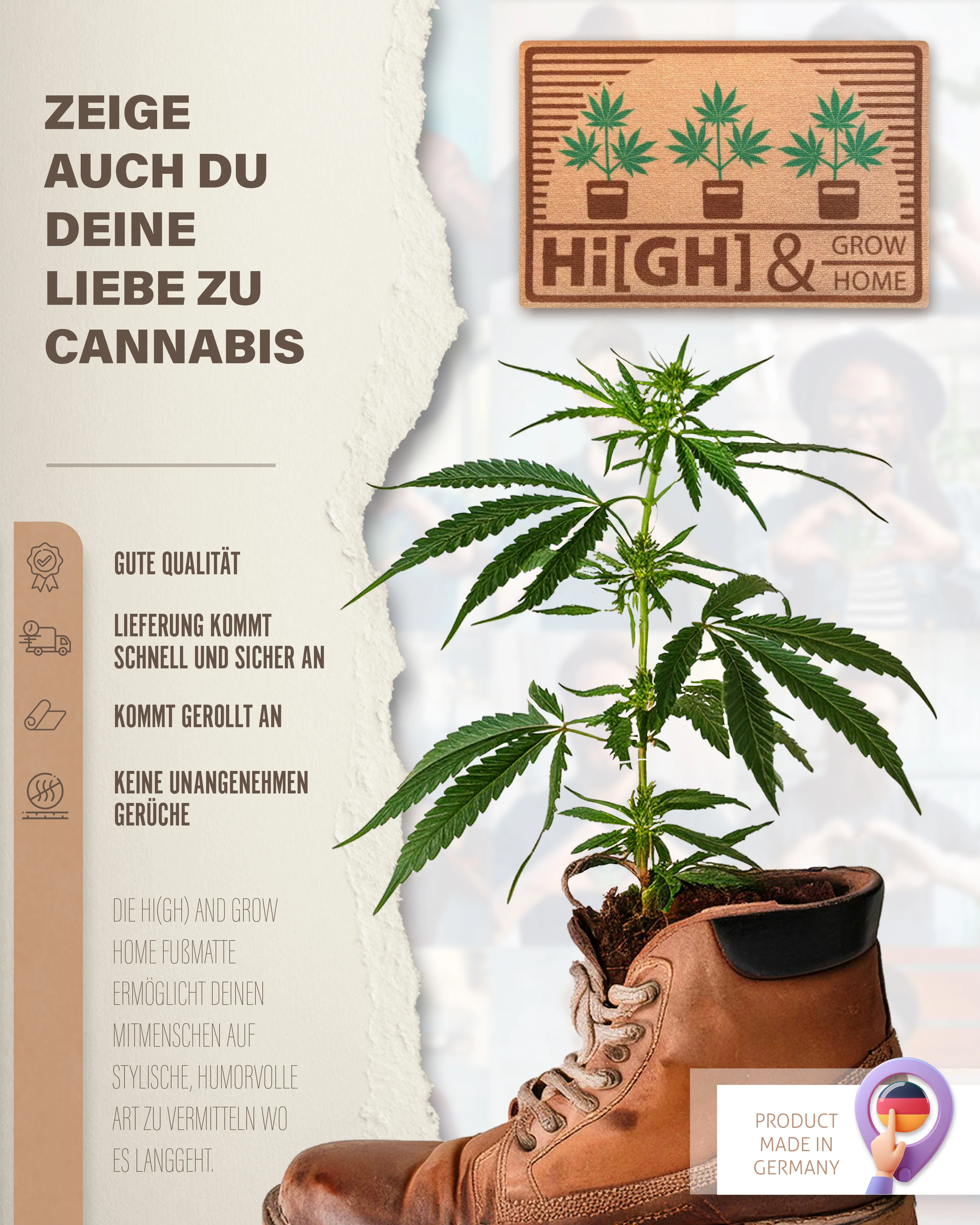 Hi(gh) & Grow Home Kiffer Fußmatte - Image 6