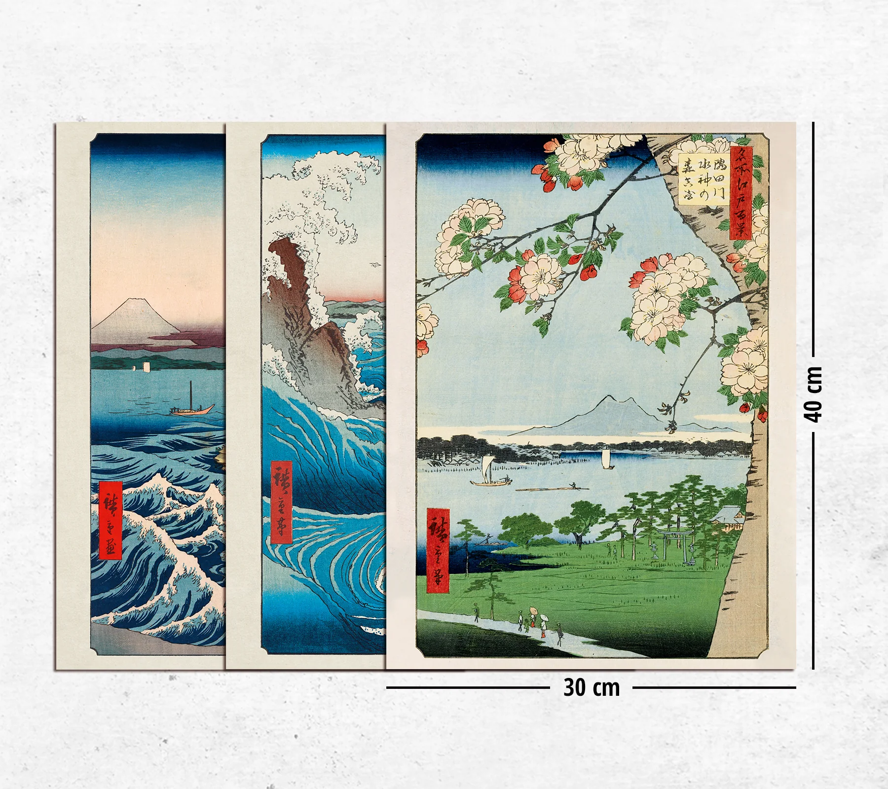 Hiroshige Kunstdruck 3er-Set Papier 250 gr. matt - Image 6
