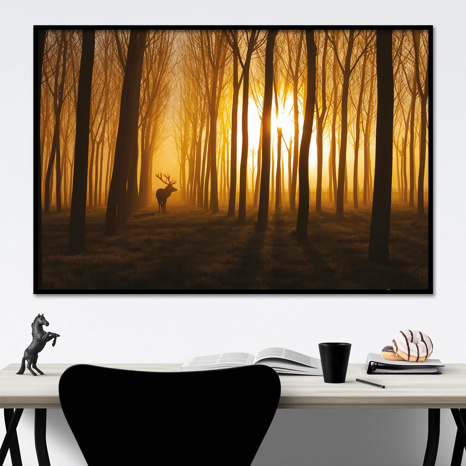Hirsch im Wald Poster Stefan Miron - Image 2