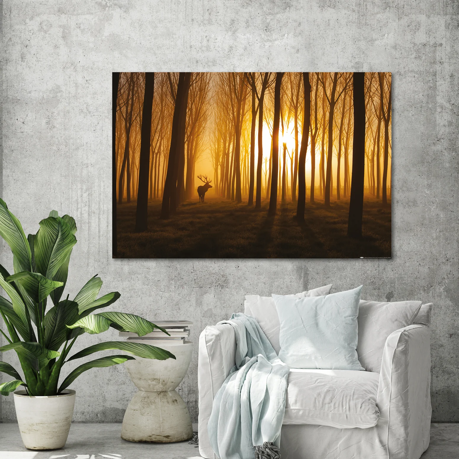 Hirsch im Wald Poster Stefan Miron - Image 3