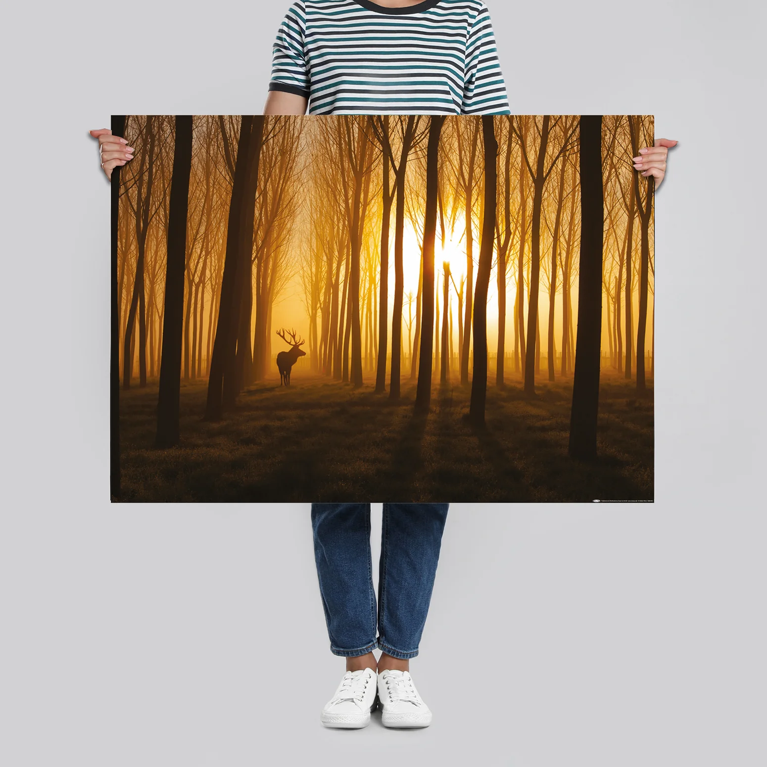Hirsch im Wald Poster Stefan Miron - Image 4