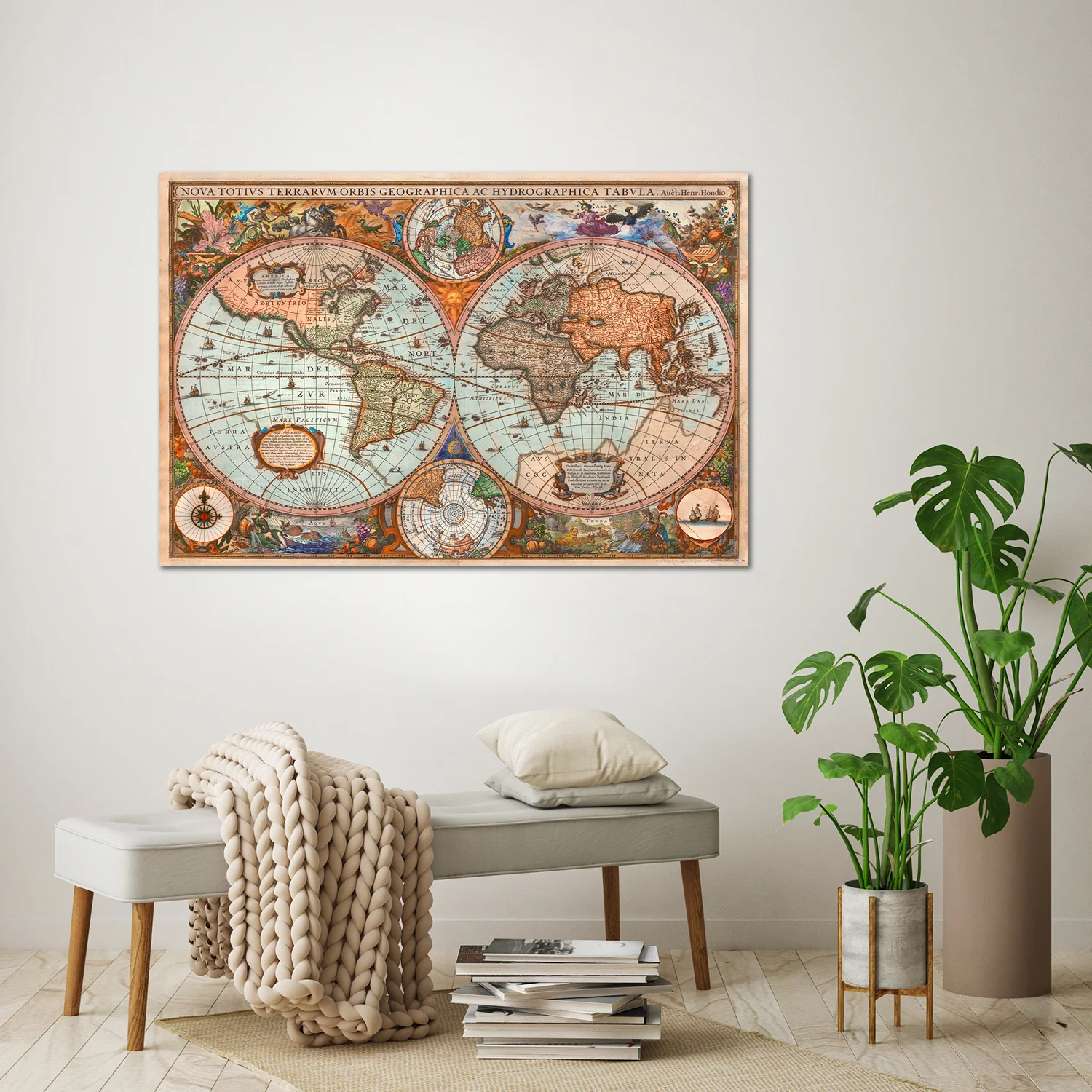 Historische Antike Weltkarte Poster - Image 3