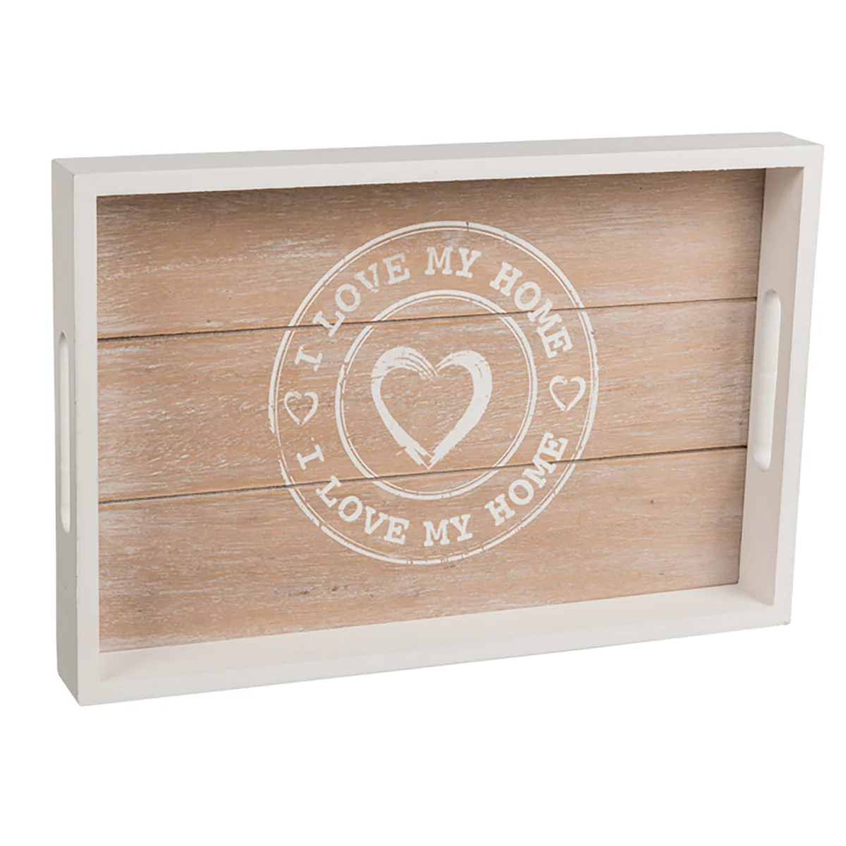 Holz Tabletts I Love My Home 2er Set - Image 4