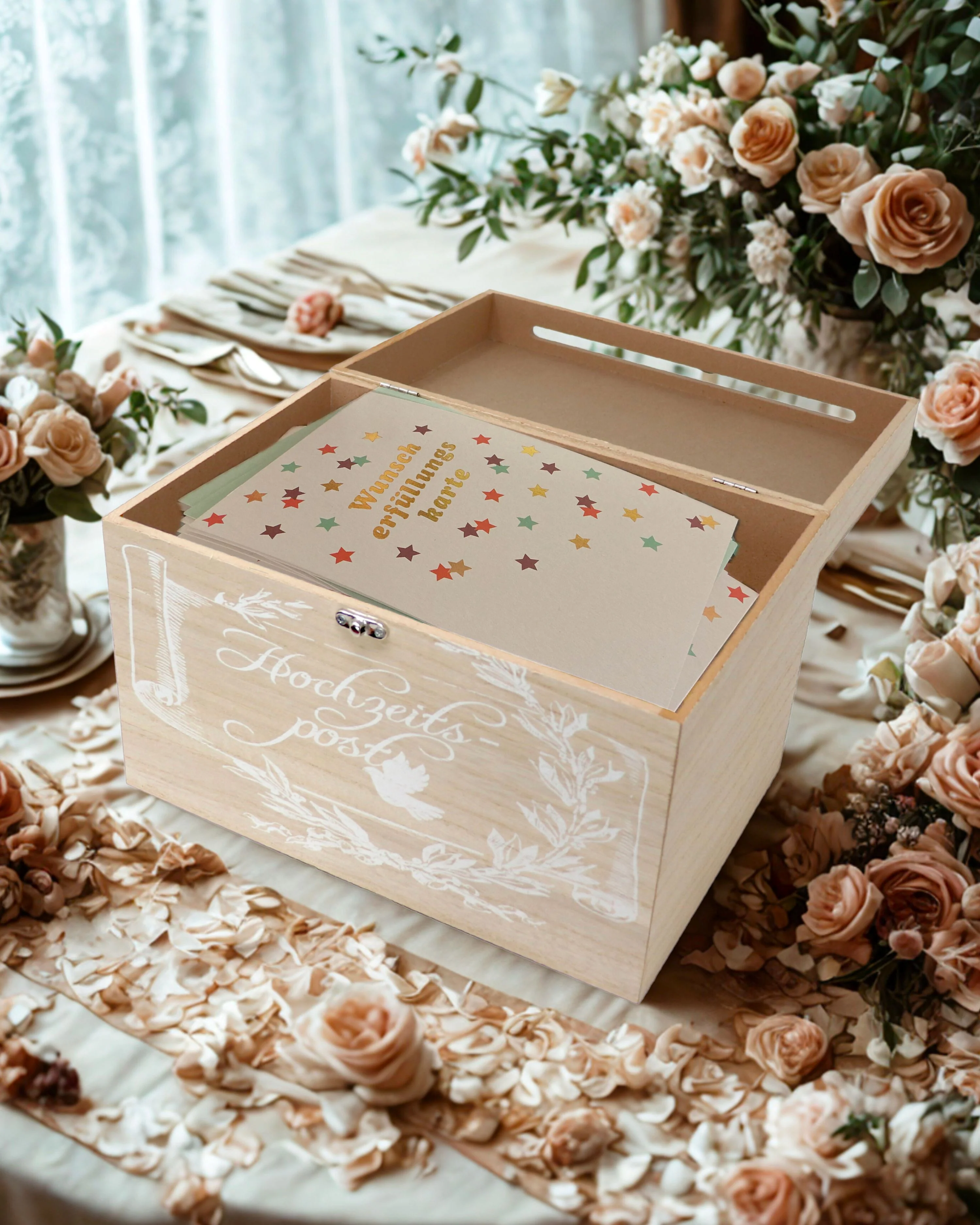 Holzbox Hochzeitspost Wedding Kiste - Image 3